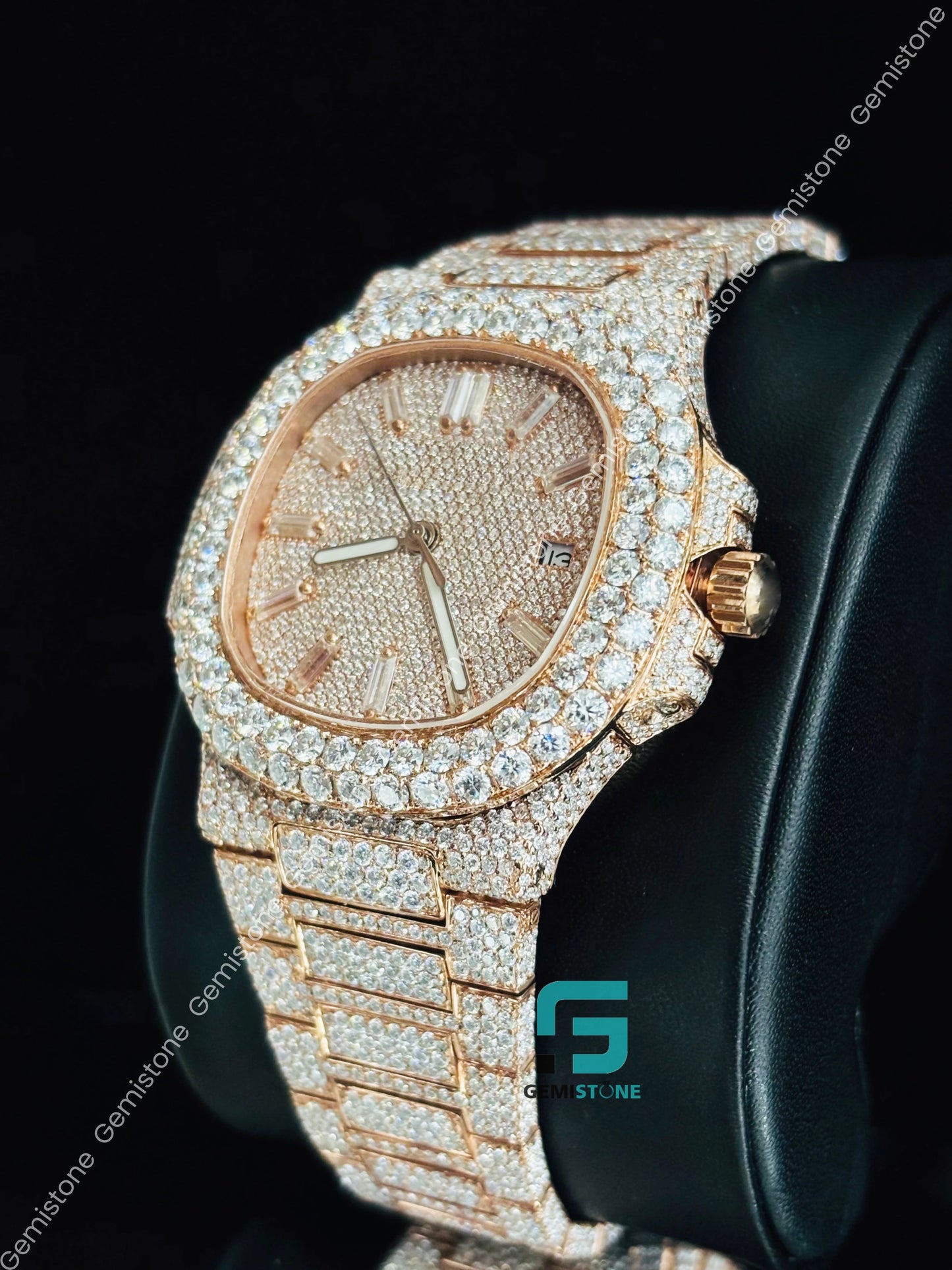 Hip Hop Fully Ice Out Moissanite Diamond Watch
