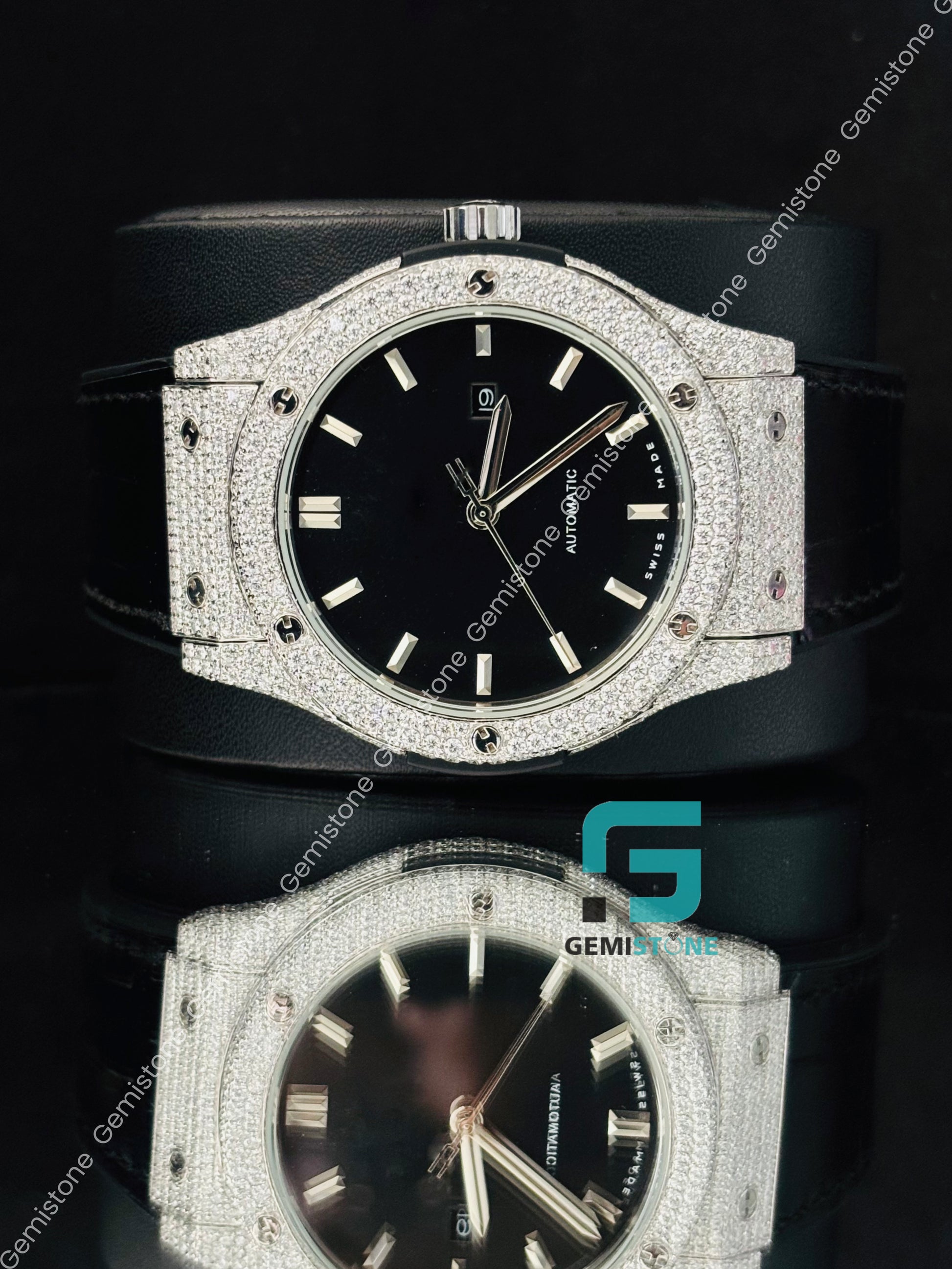 Hip Hop Moissanite Iced Out Hip Hop Wrist Watch for Men