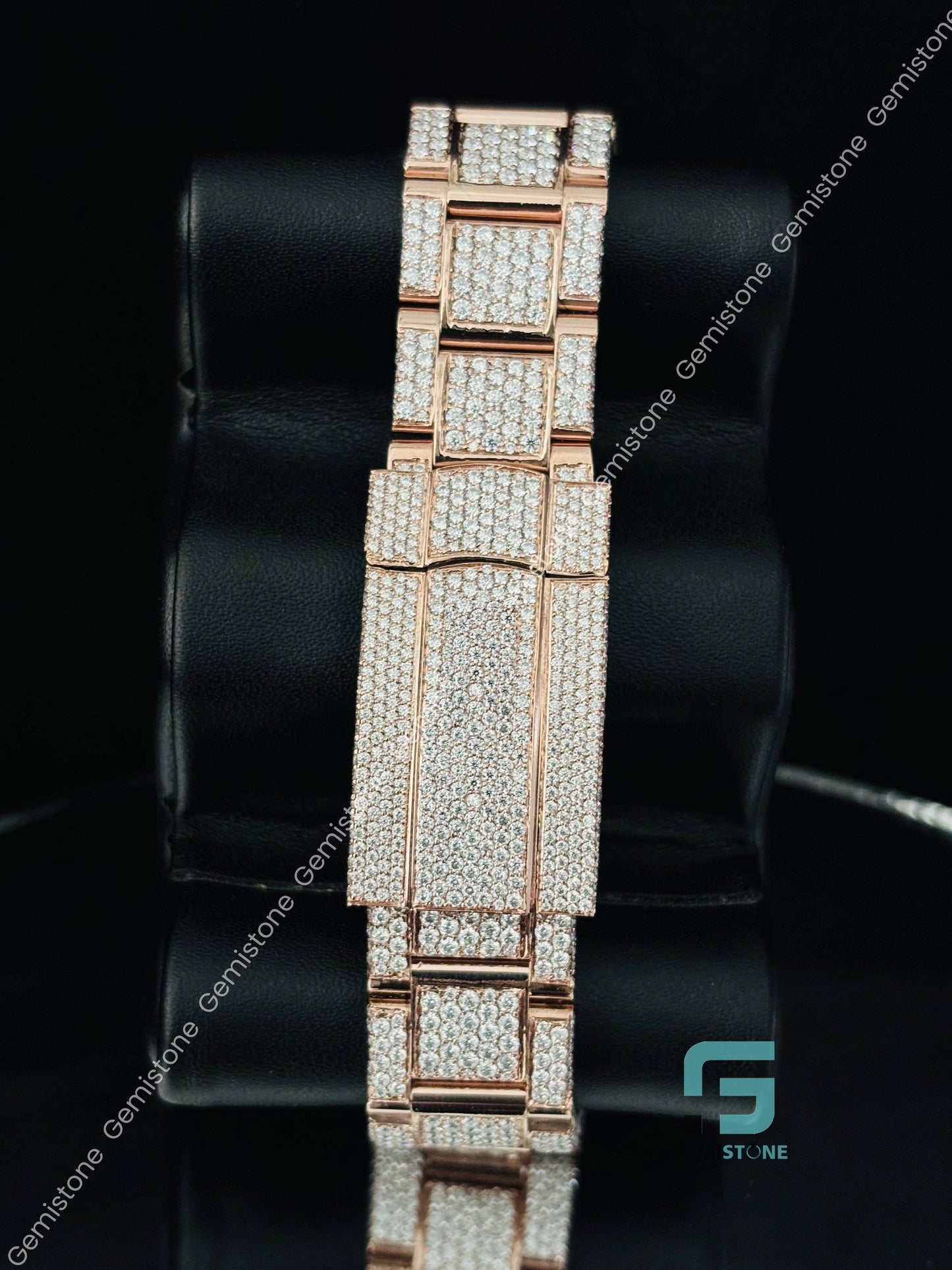 Hip Hop Moissanite Stainless Steel Watch