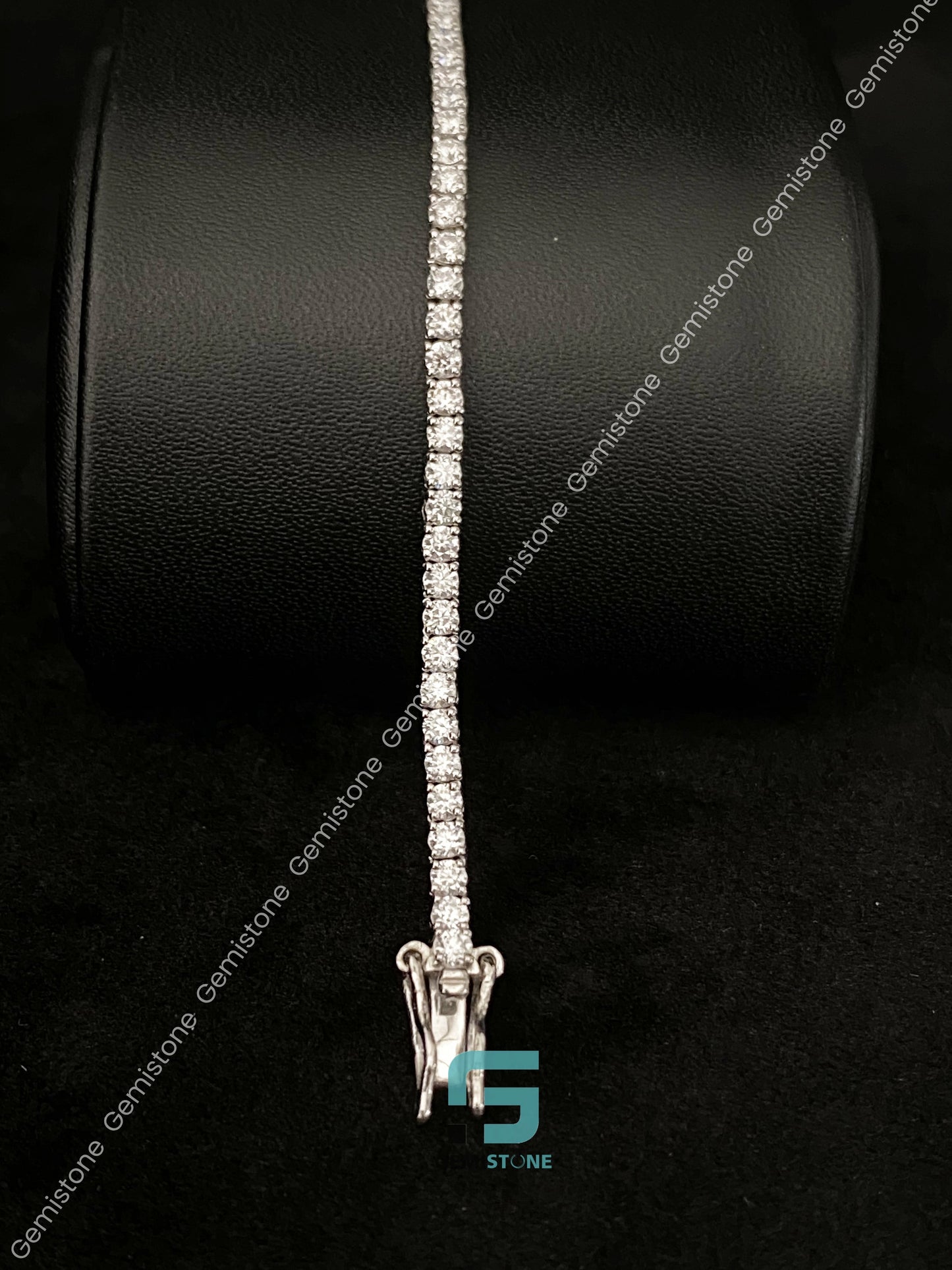 Hip Hop Round Cut Moissanite Tennis Bracelet