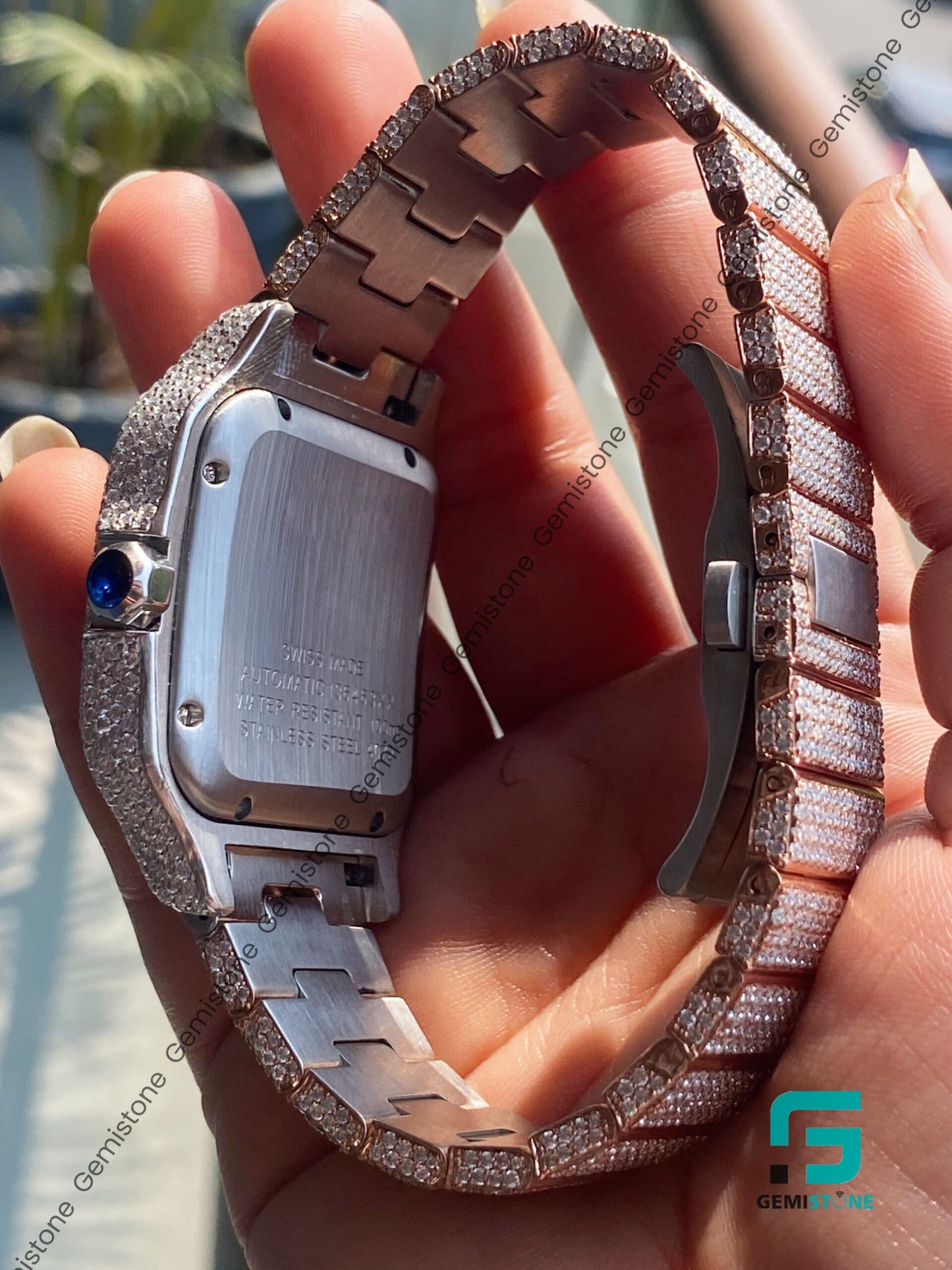 Iced-Out-Moissanite-Watch