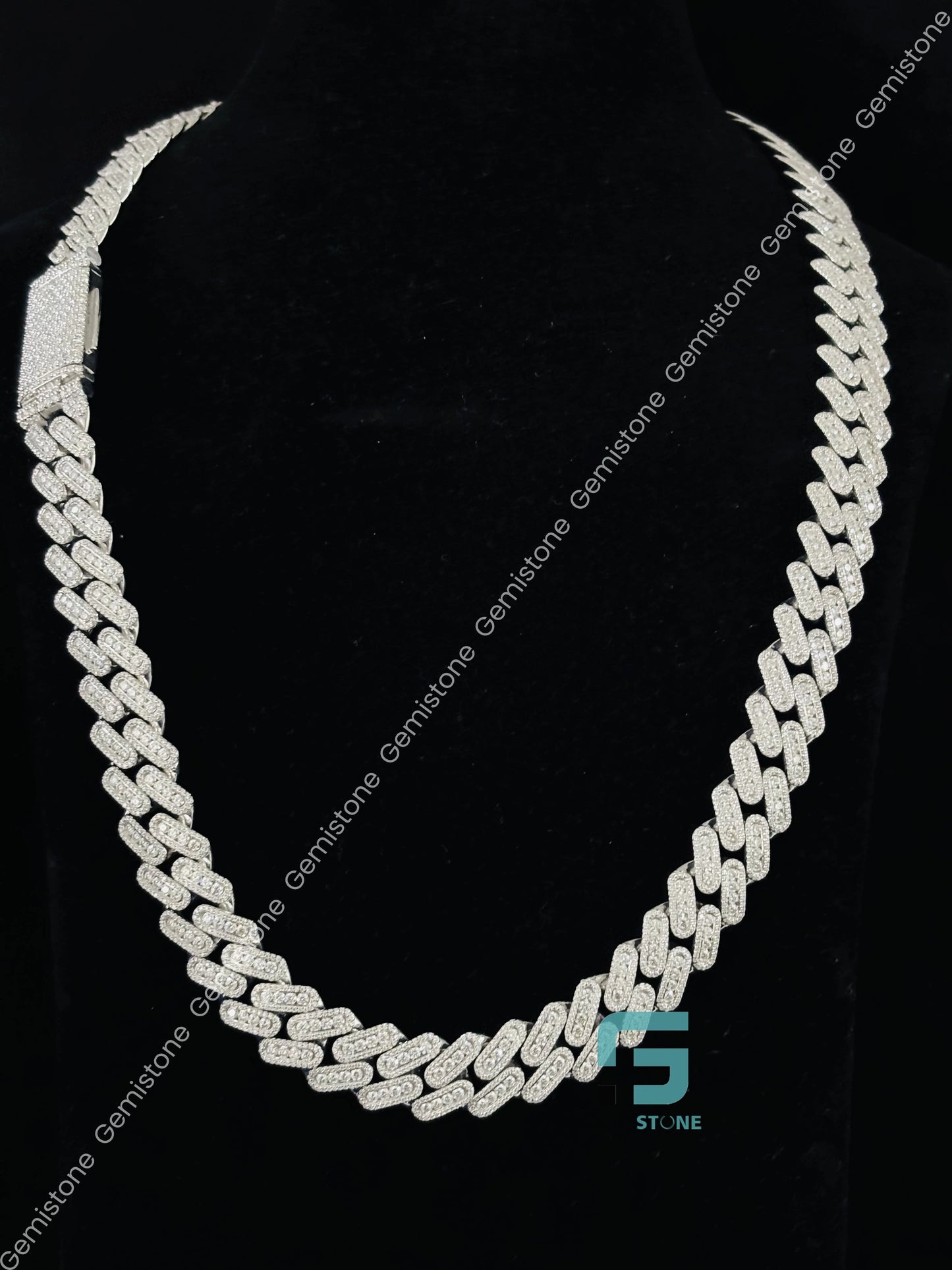 Iced Out Custom Moissanite Cuban Link Chain