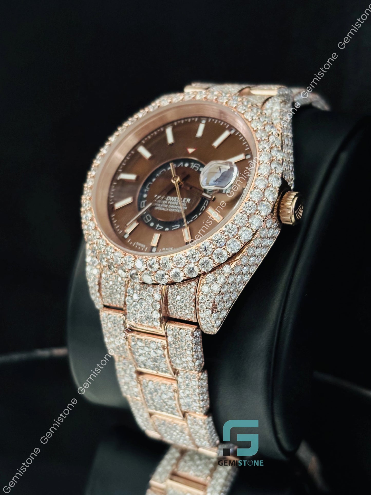 Iced Out Stainless Steel Watch