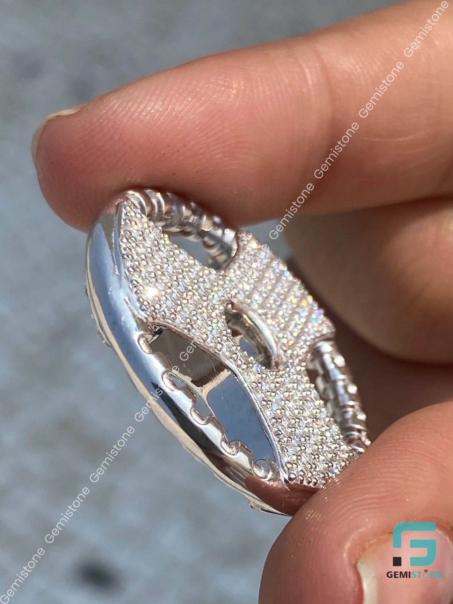 Iced Out Steering Wheel Diamond Pendant