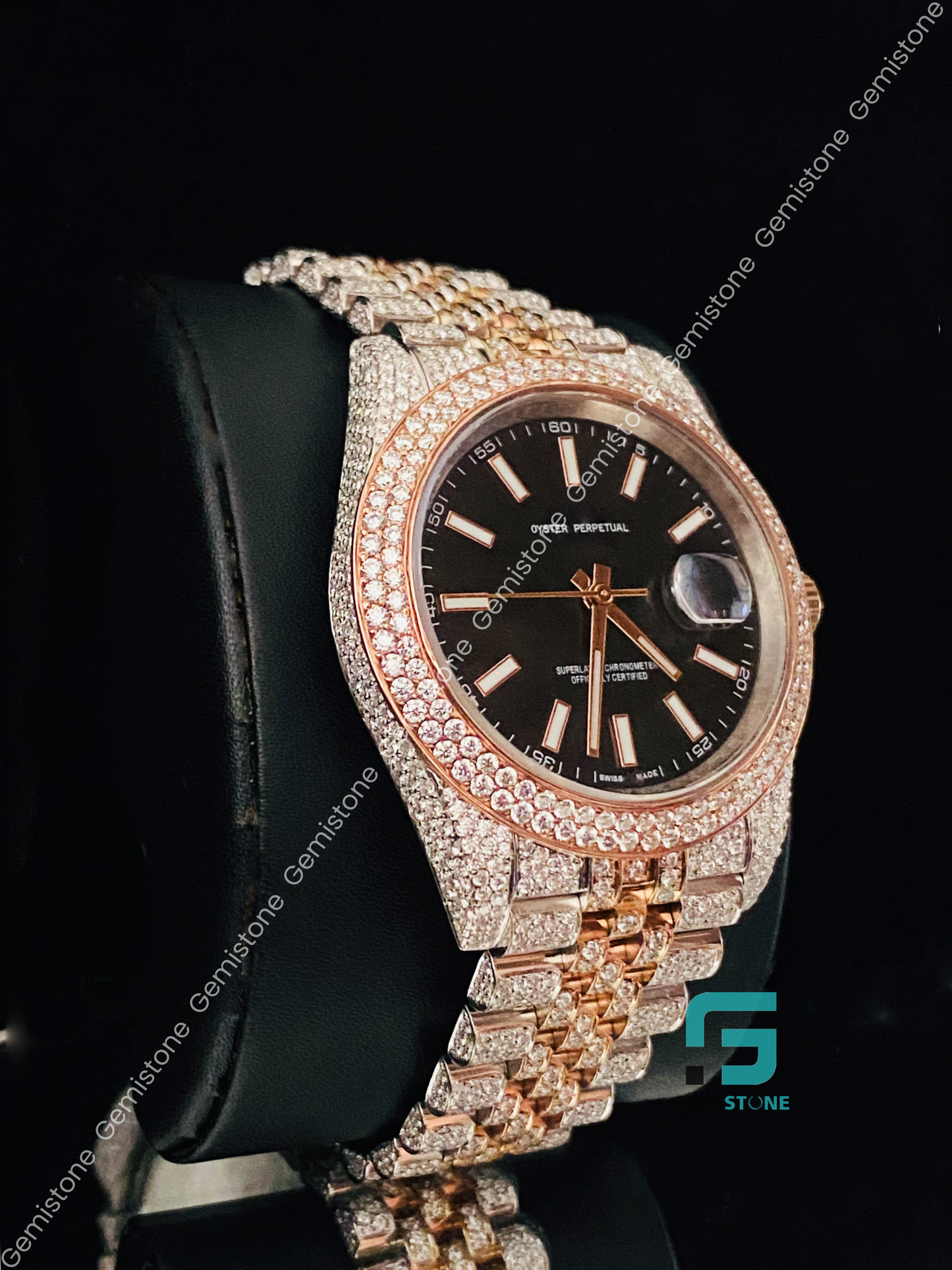 Jubelie Belt Rapper Moissanite Watch