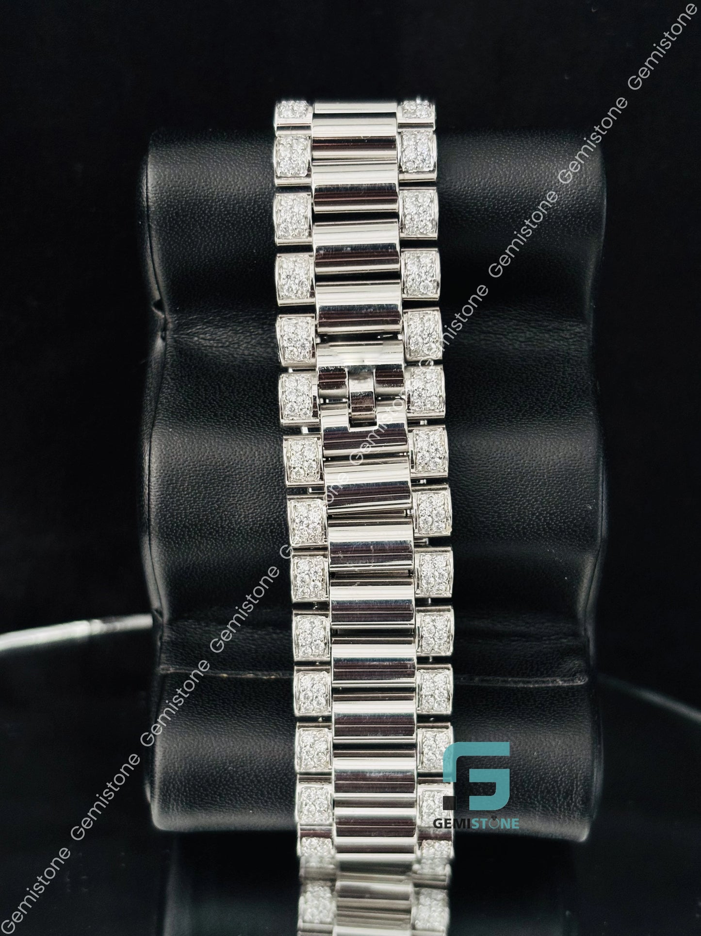 Luxury Iced Out Bust Down Moissanite Watch