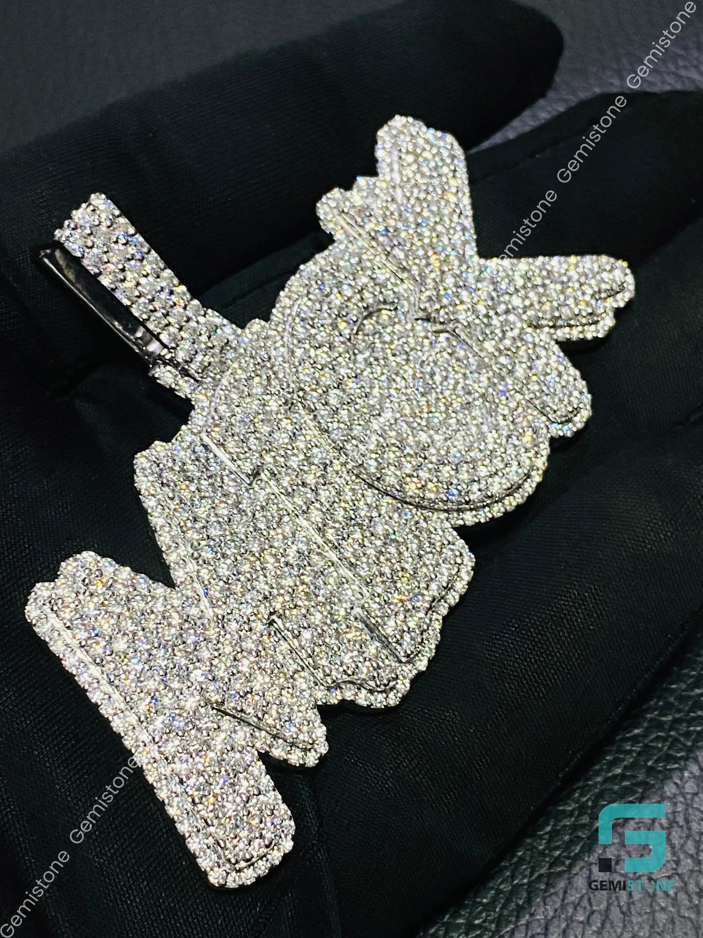 MICK Letter Moissanite Pendant For Men
