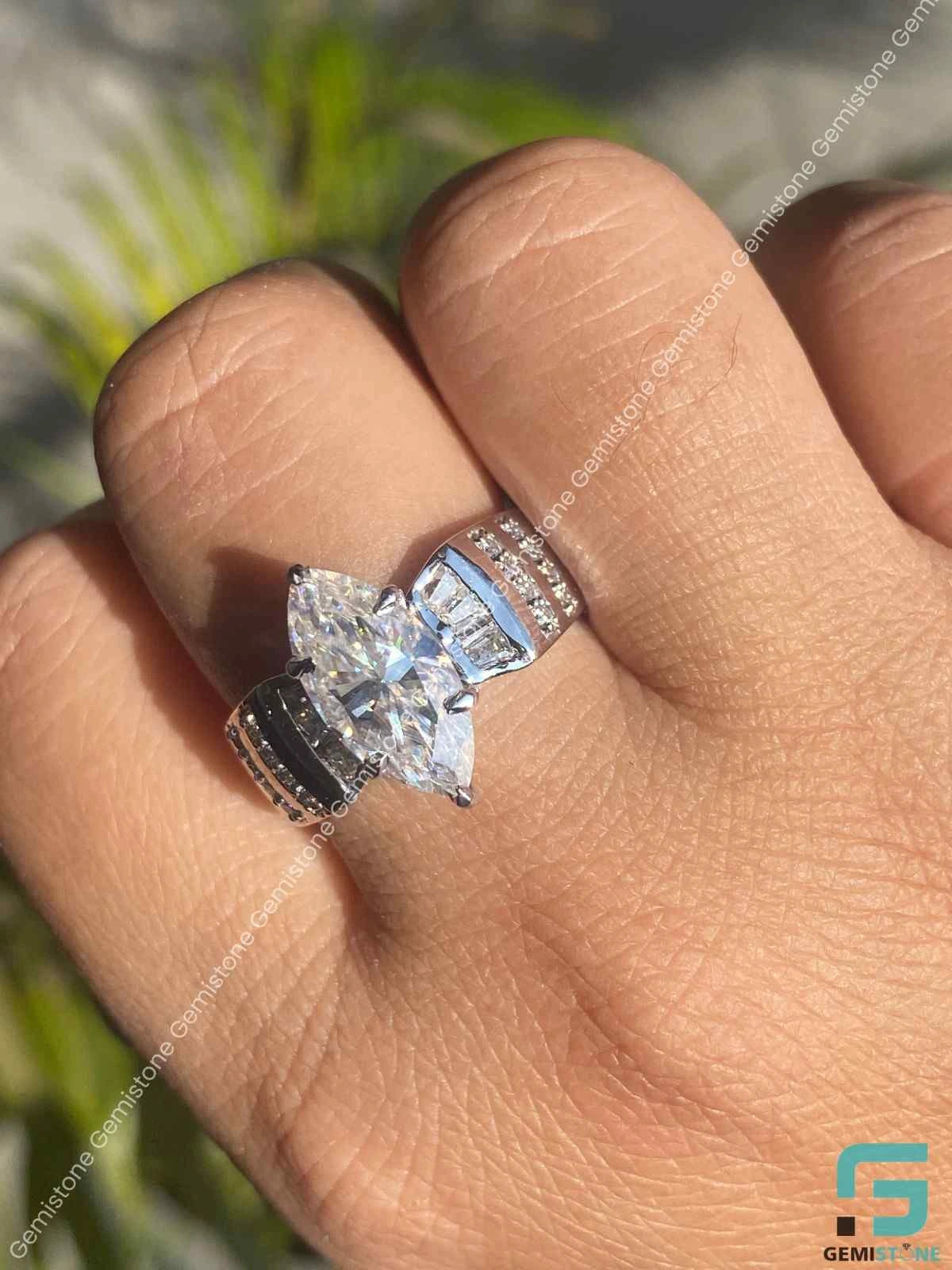 Marquise Moissanite Ring