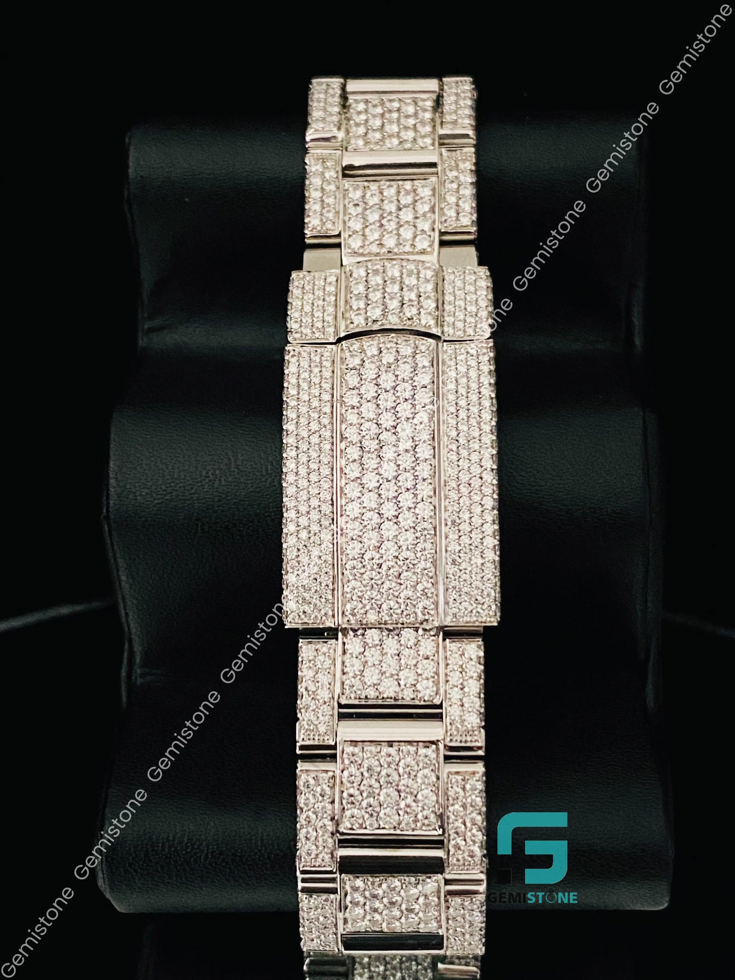 Men_s Hip hop Moissanite Diamond watch