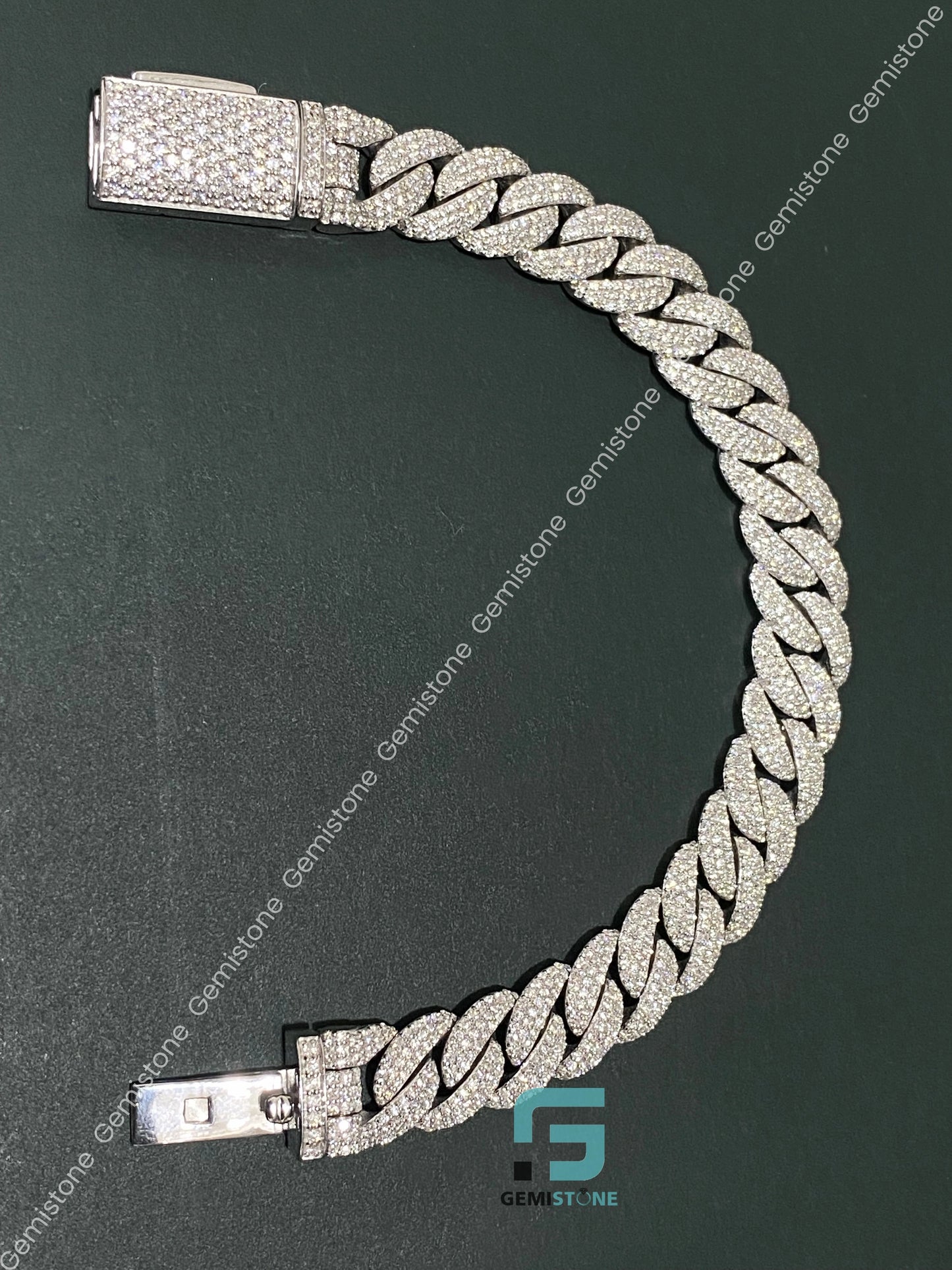 Miami Cuban Link 15 MM VVS Moissanite Bracelet