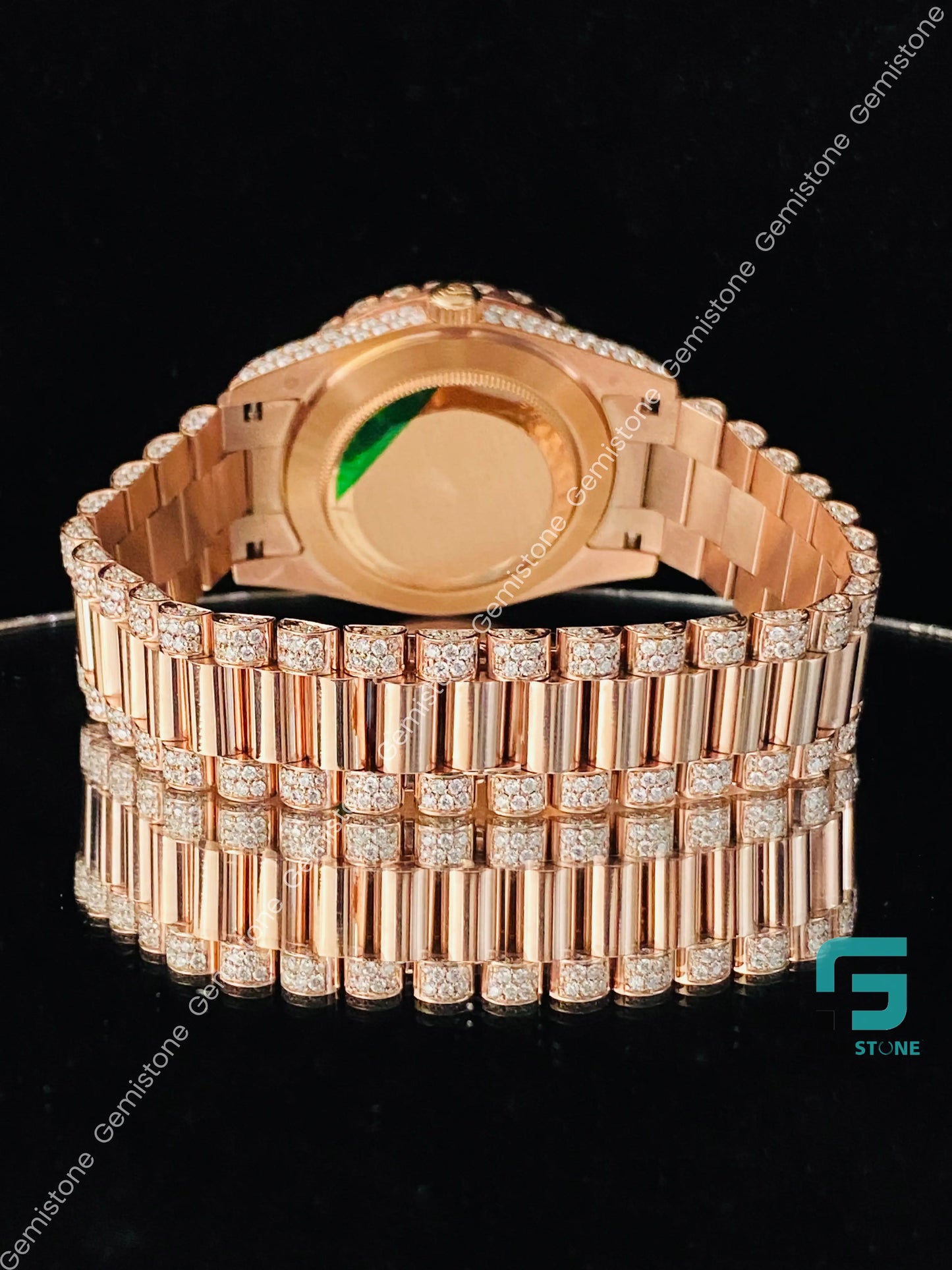 Moisanite_Diamond_Bezel_Turquoise_Diamond_Dial
