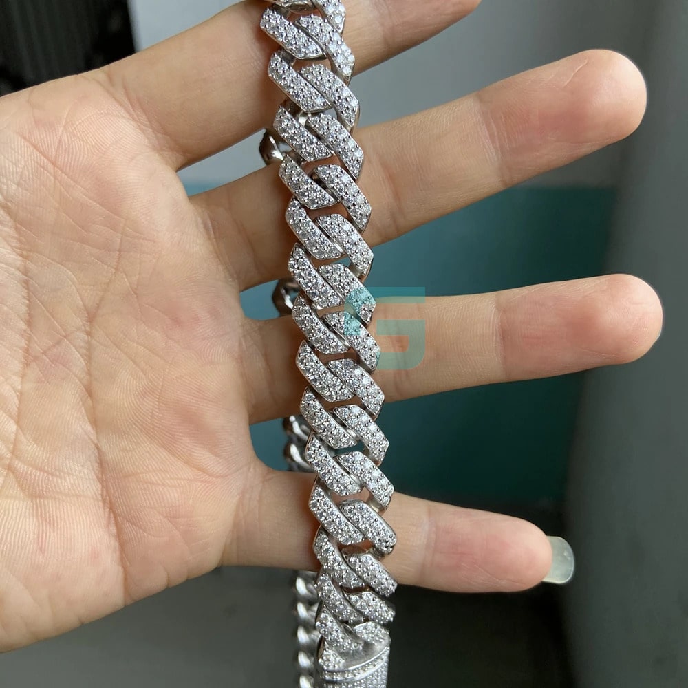 Moissanite-Diamond-and-White-Gold-Plated-Sterling-Silver-Necklace-14mm-20-inch-Cuban-Link-Chain