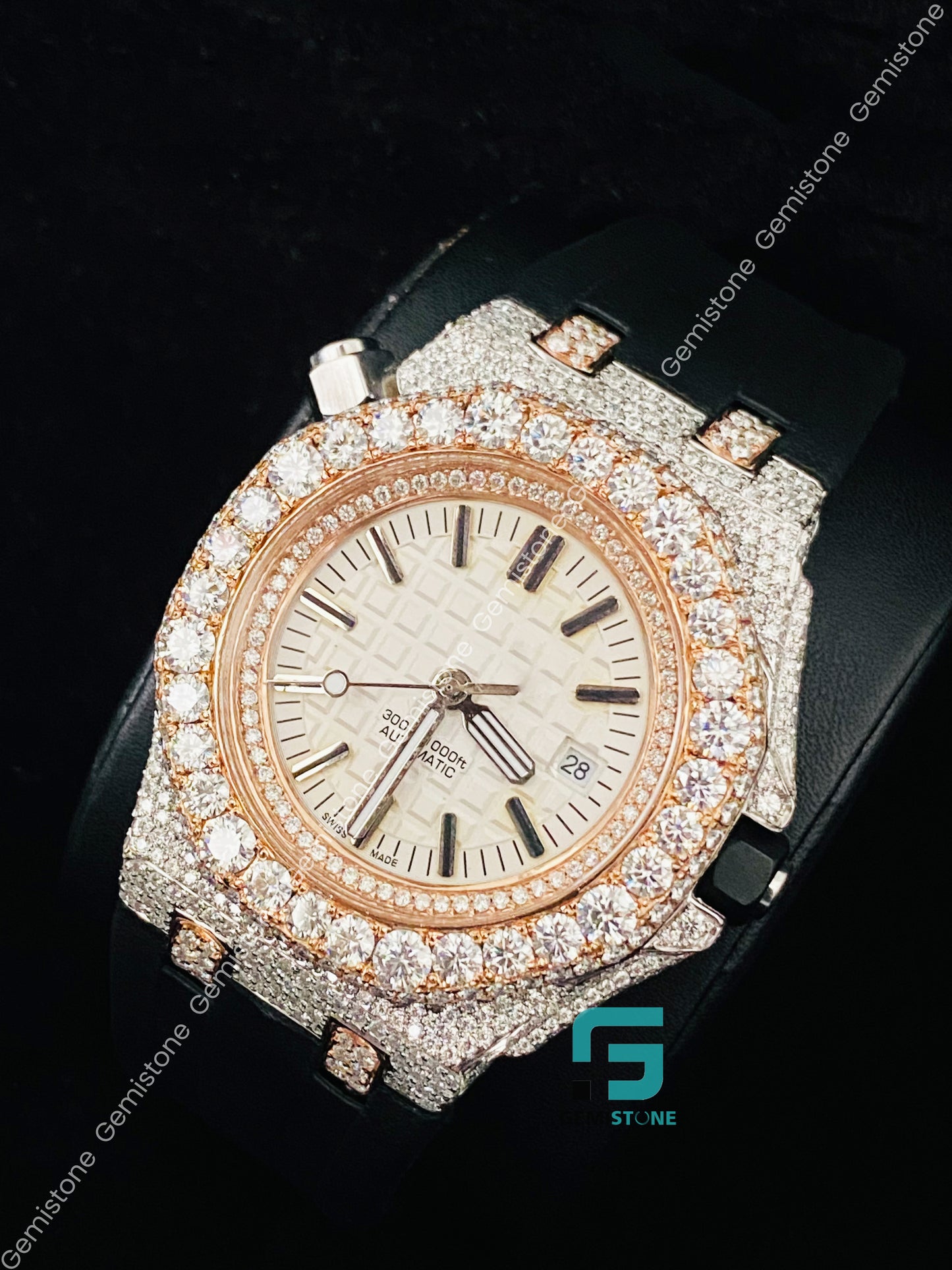 Moissanite 41MM Luxury Watch for Men_s