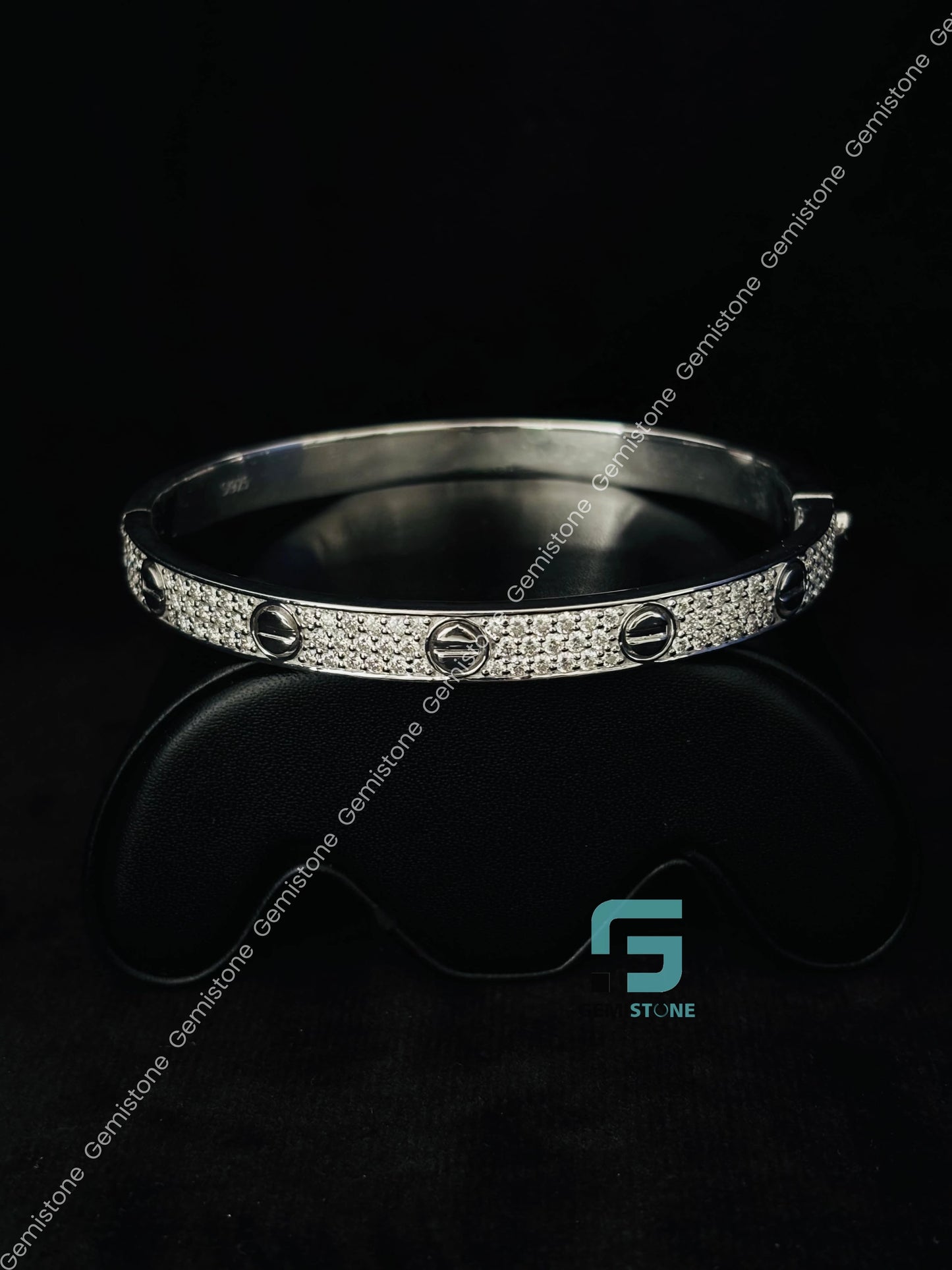 Moissanite Bangle Bracelet