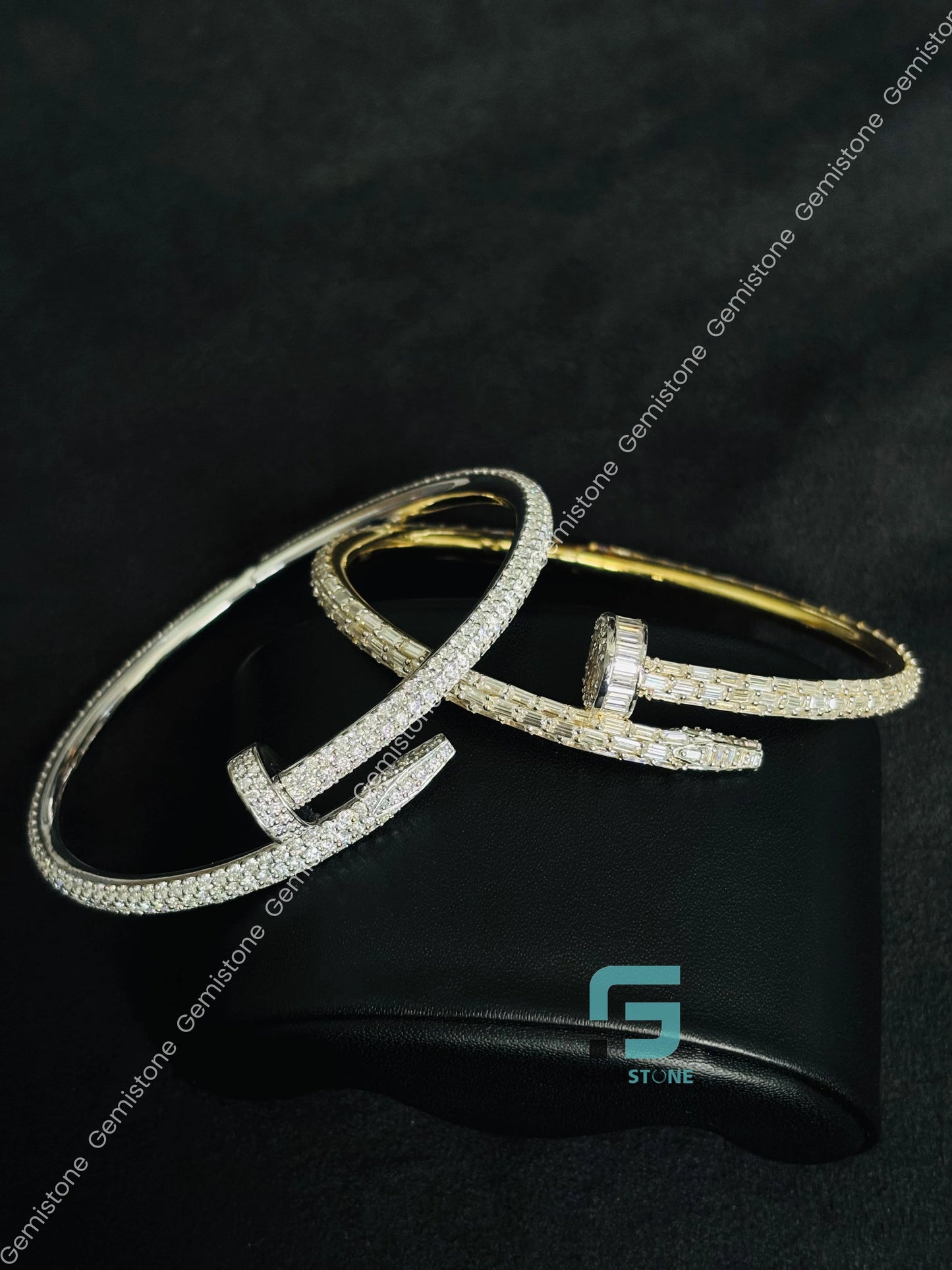 Moissanite Catier Bust Down Bracelet