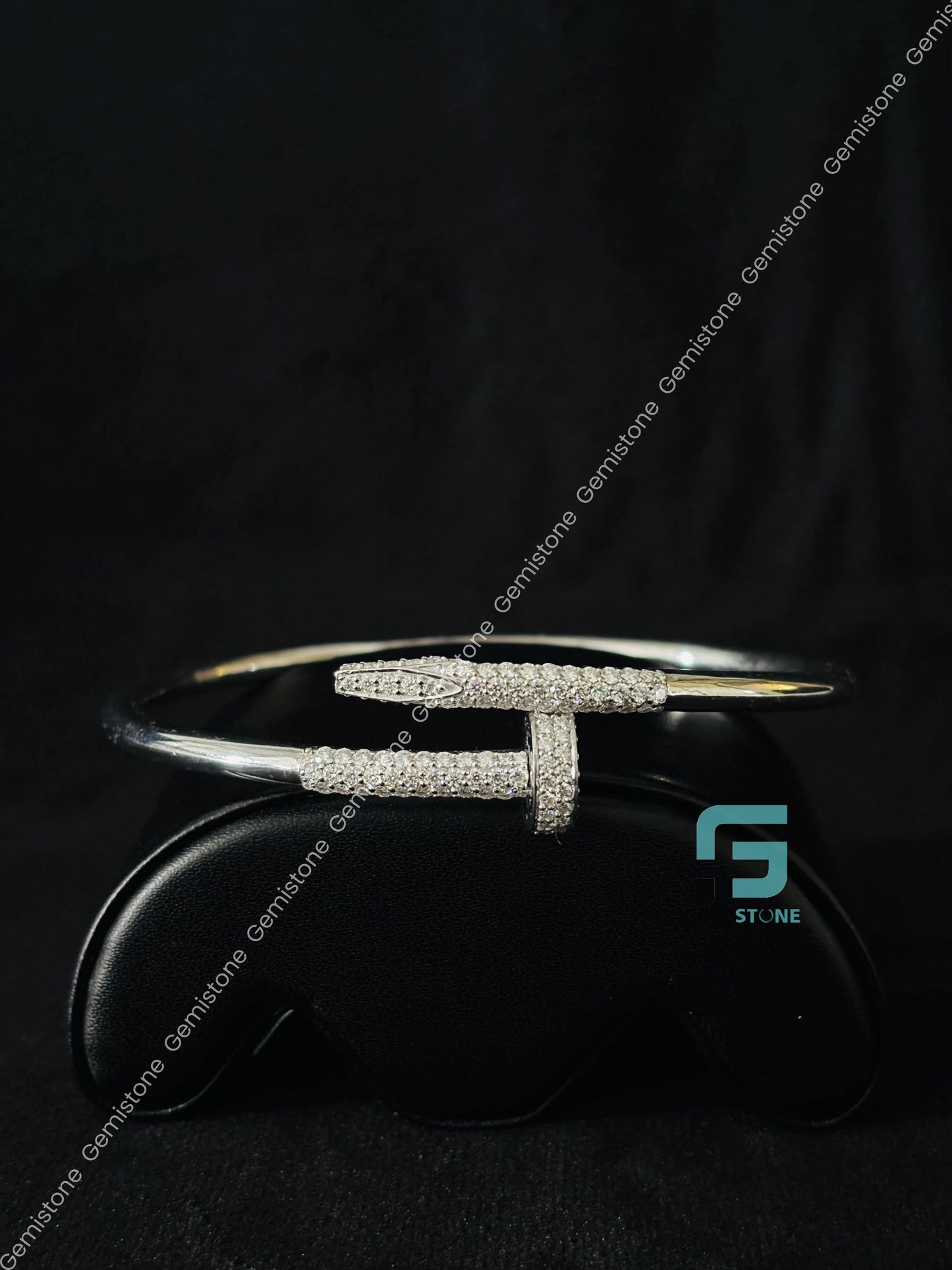 Moissanite Cuff Bracelet