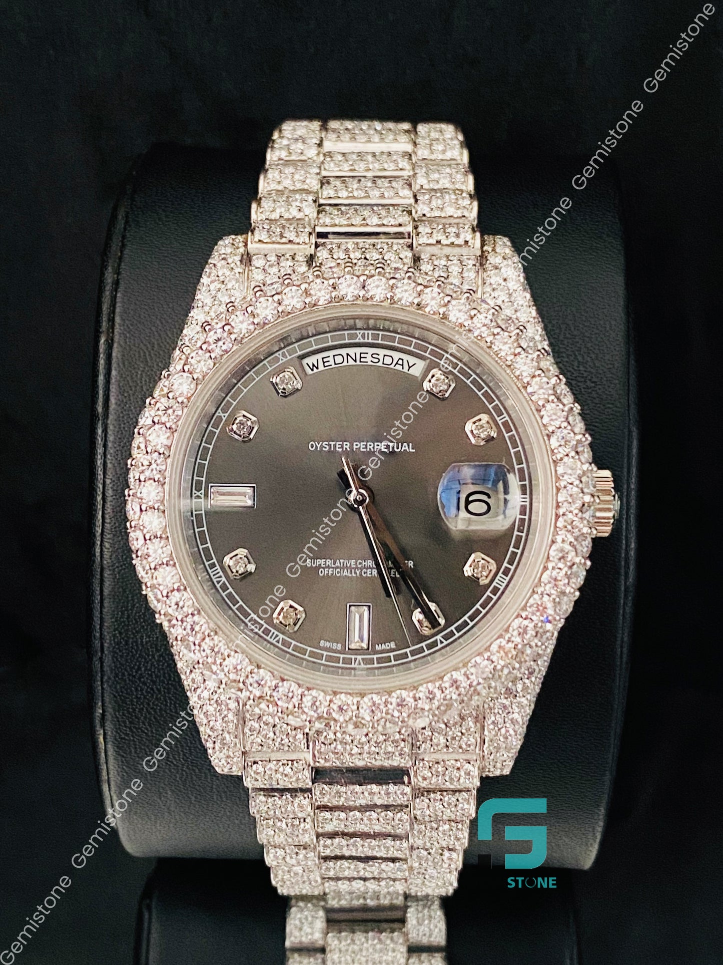 Moissanite Diamond Wrist Hip Hop Watch