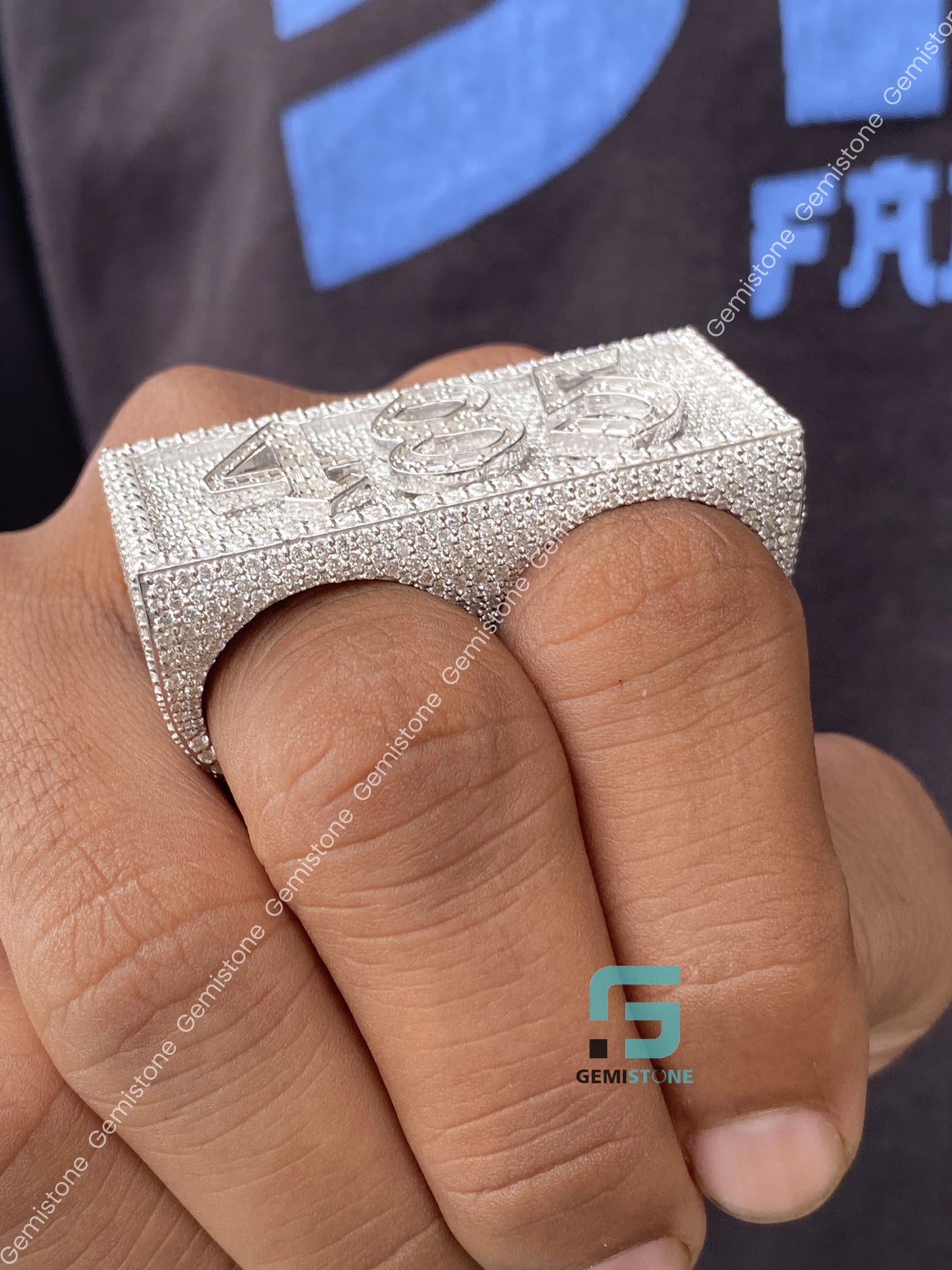 Moissanite Fully Bust Down Ring