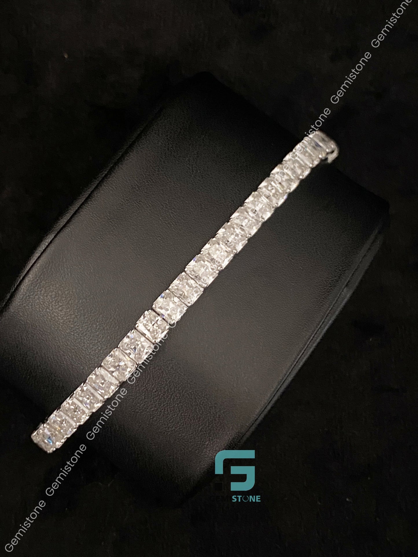 Moissanite Iced Out Radiant Cut Bracelet