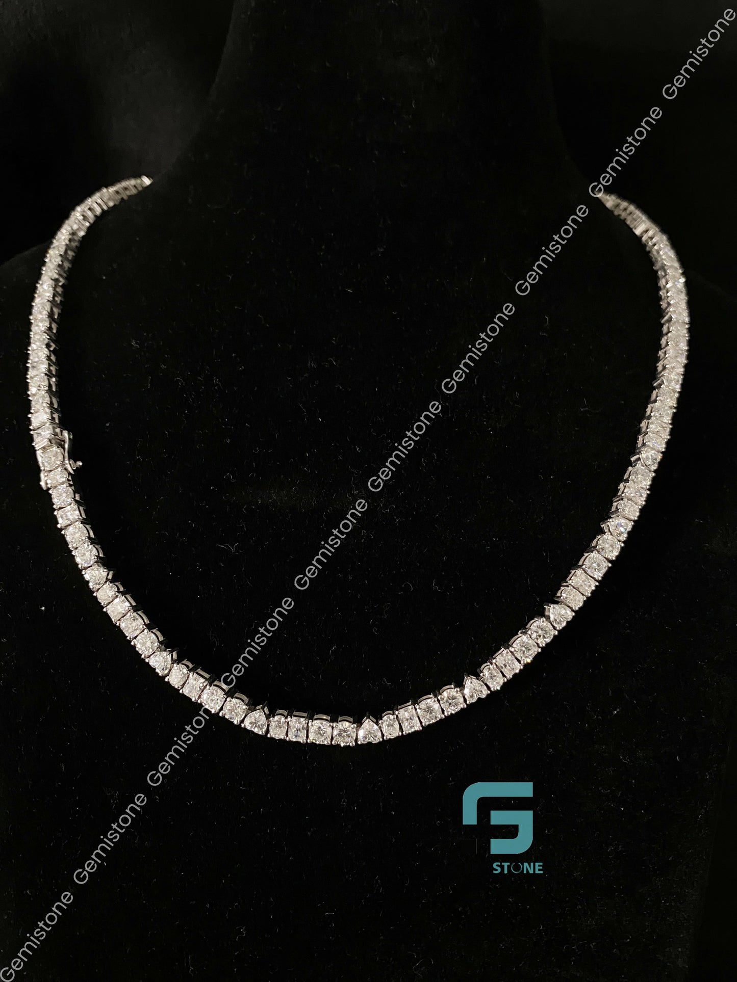 Moissanite Multi Cut Tennis Chain