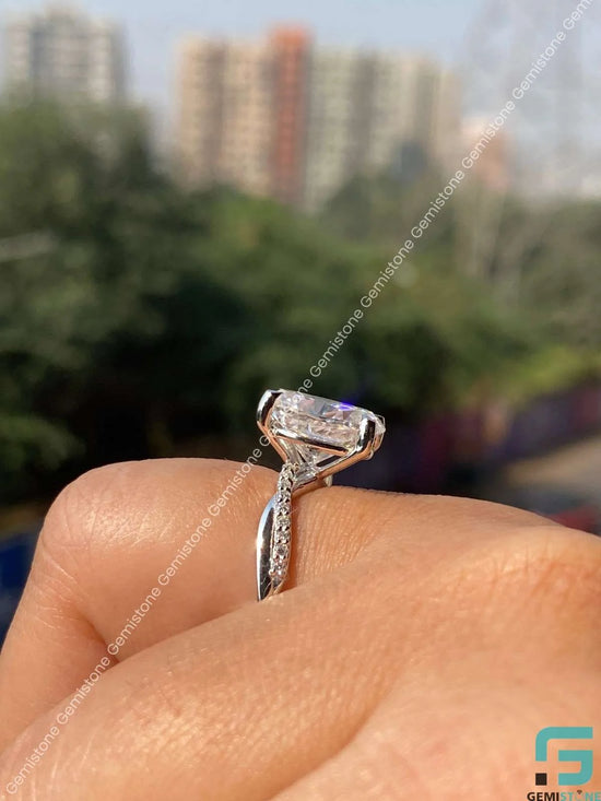 Moissanite Oval Cut Ring For Her Moissanite Oval Cut Ring For Her