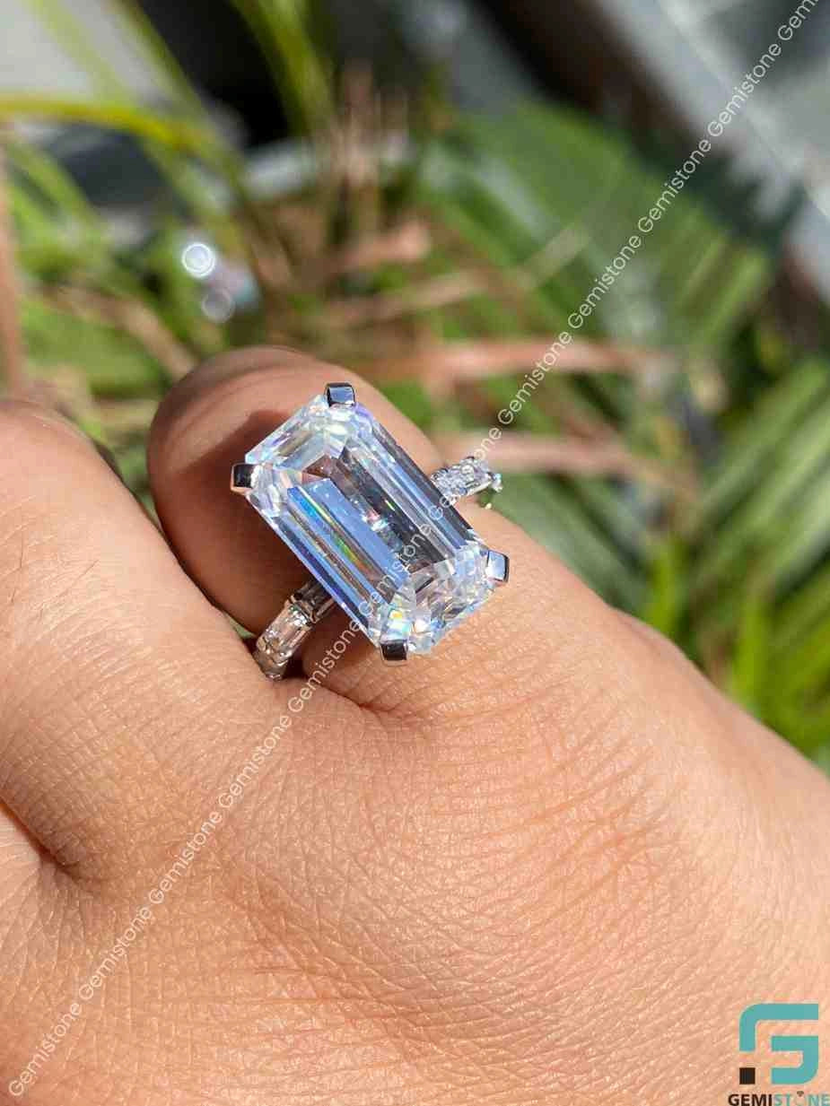 Moissanite Promise Engageemn Ring