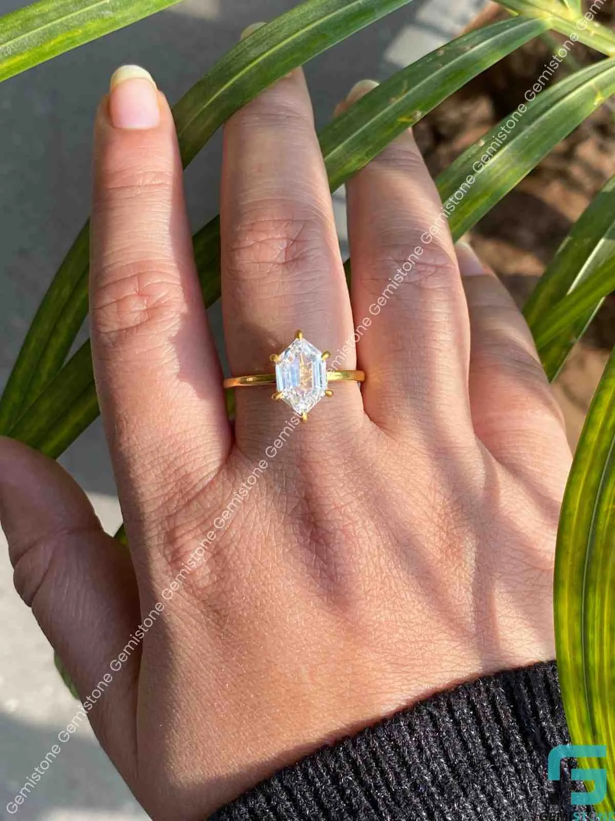 Moissanite Promise Ring