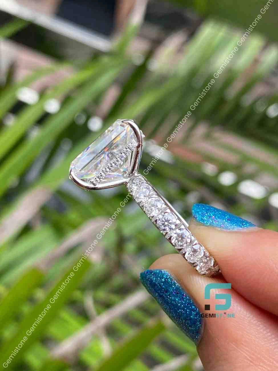 Moissanite Radiant Cut Ring