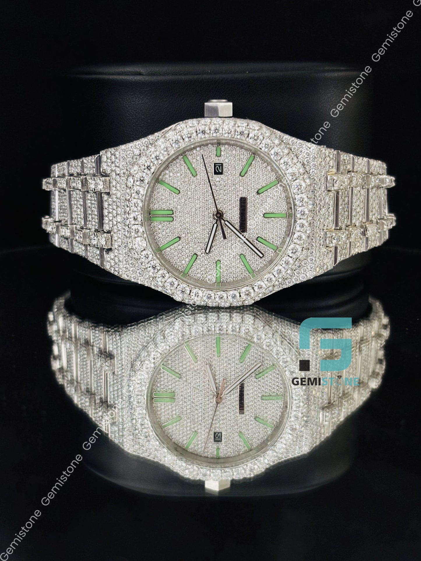 Moissanite Rappers Fully Studded Cartier Moissanite Watch