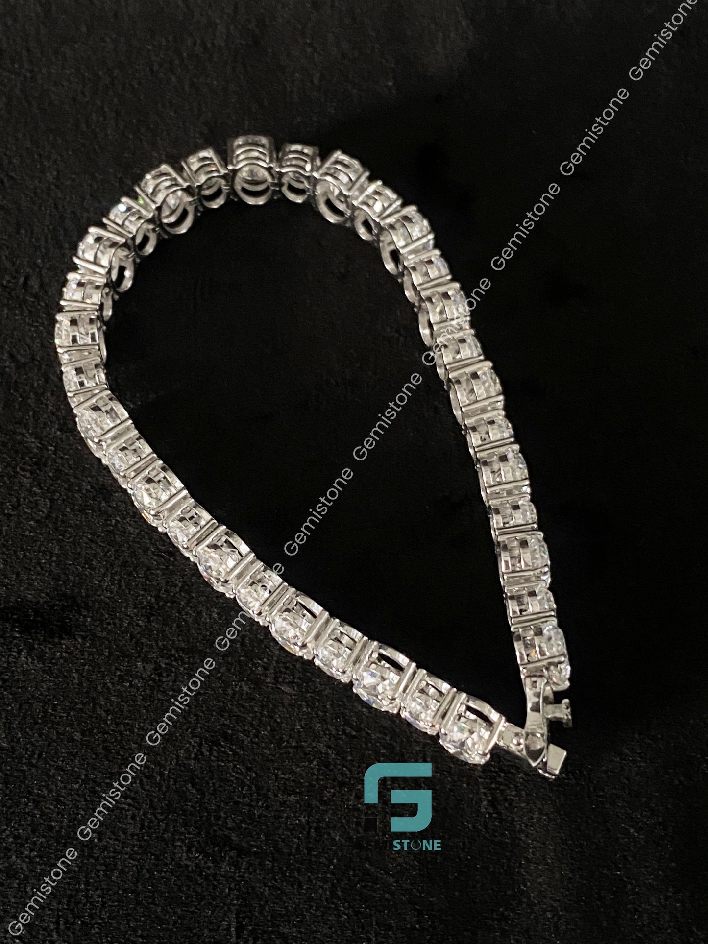 Moissanite Two Size Oval Cut Tennis Bracelet