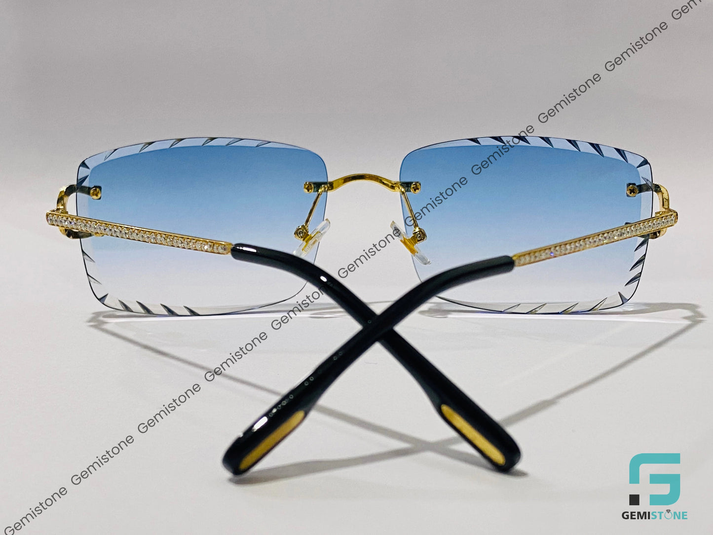 New_Trendy_Blue_Shade_Lens_Moissanite_Diamond_Hip_Hop_Glasses