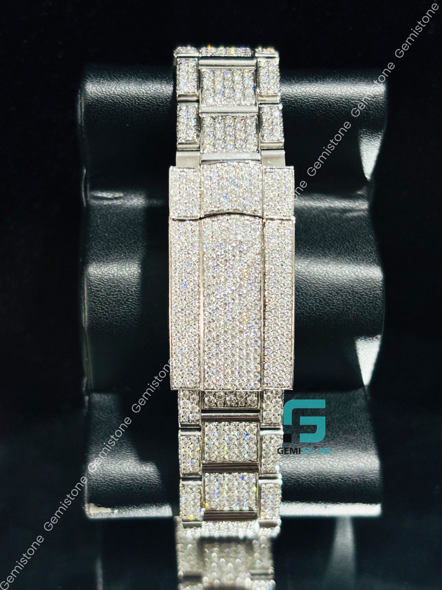 Olive Green Dial Moissanite Watchs