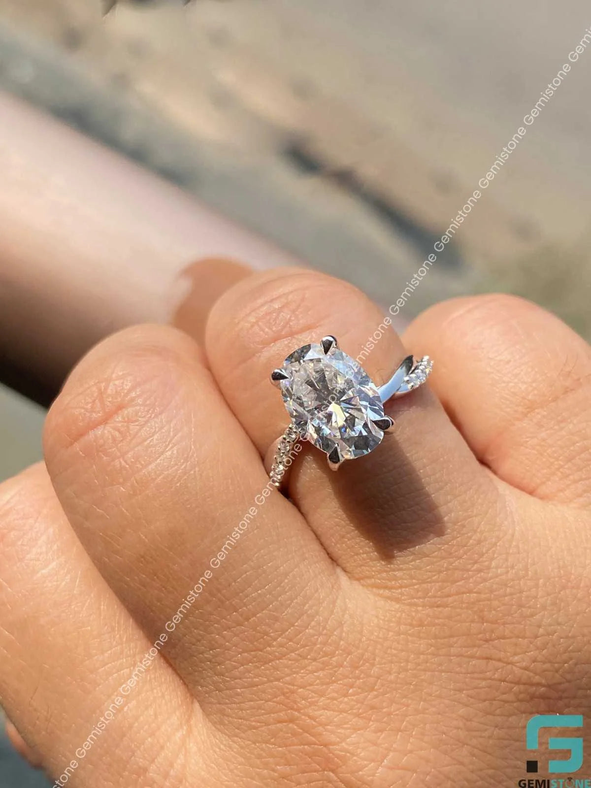 Oval Cut Engagement Ring For Her