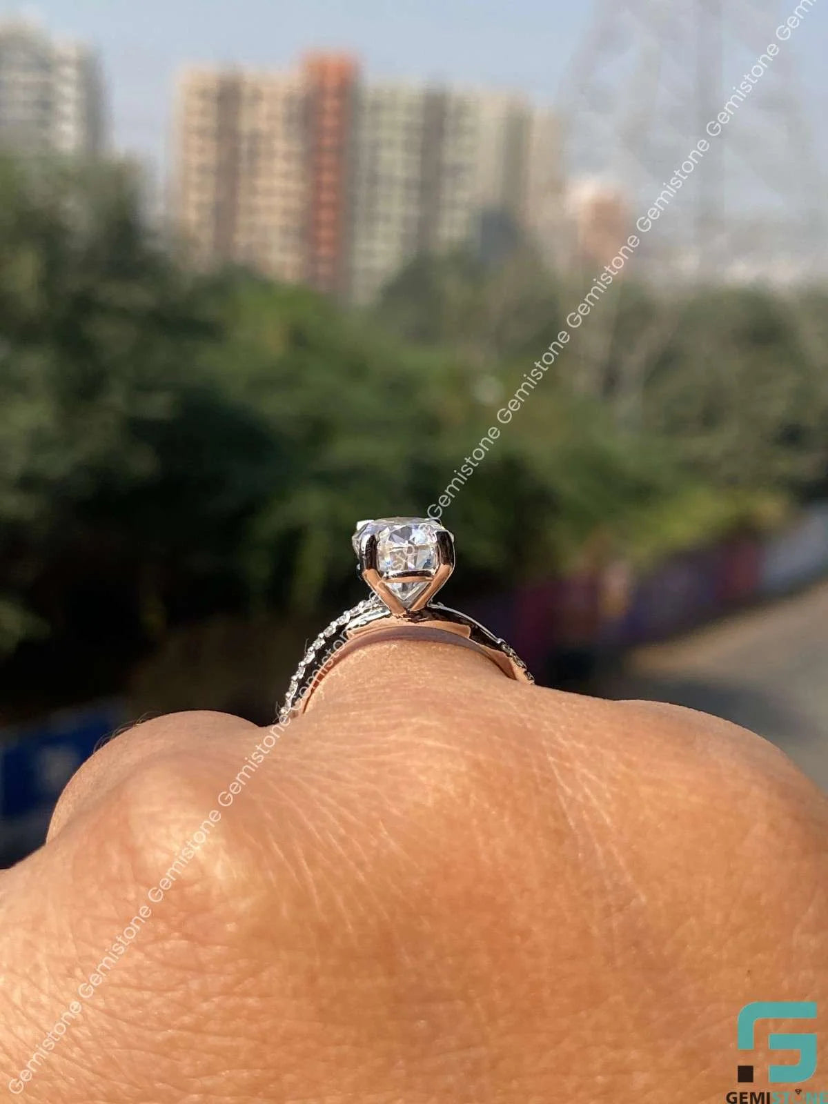 Oval Twisted Band Ring For Her
