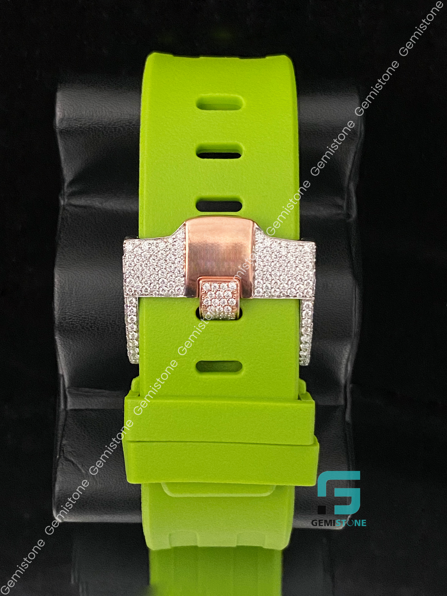 Parote Color Silicon Moissanite Watch