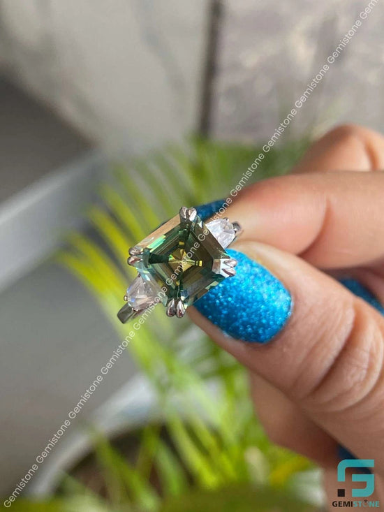 Past Present Future Moissanite Ring Past Present Future Moissanite Ring