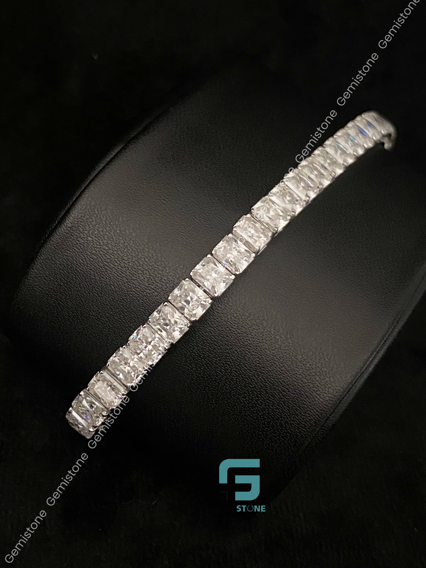 Radiant Cut Moissanite Bracelet