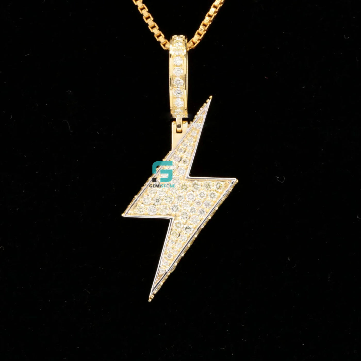 VVS Moissanite Micro Iced Lighting Blot Flash Pendant