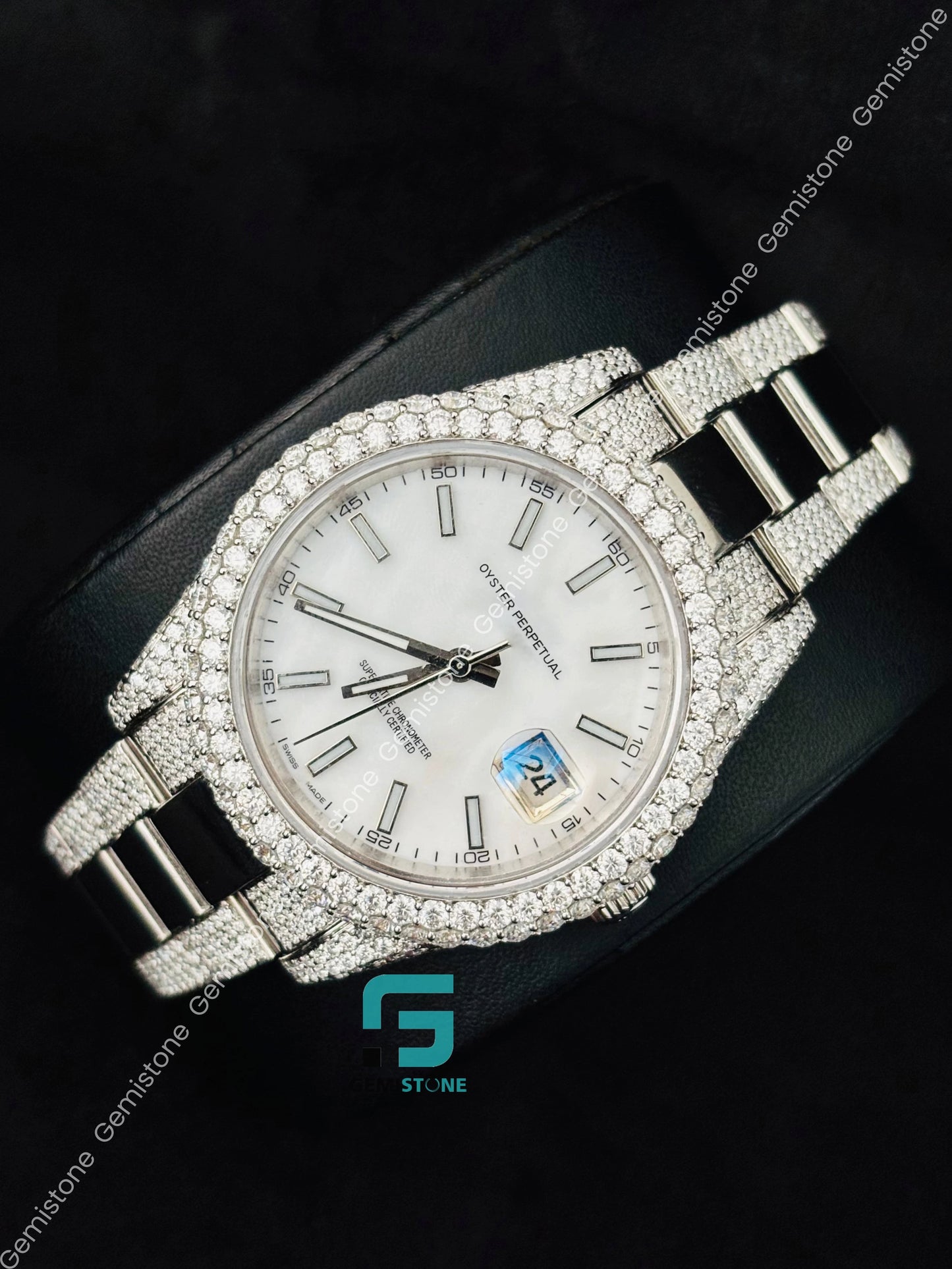 Rapper Moissanite watchs