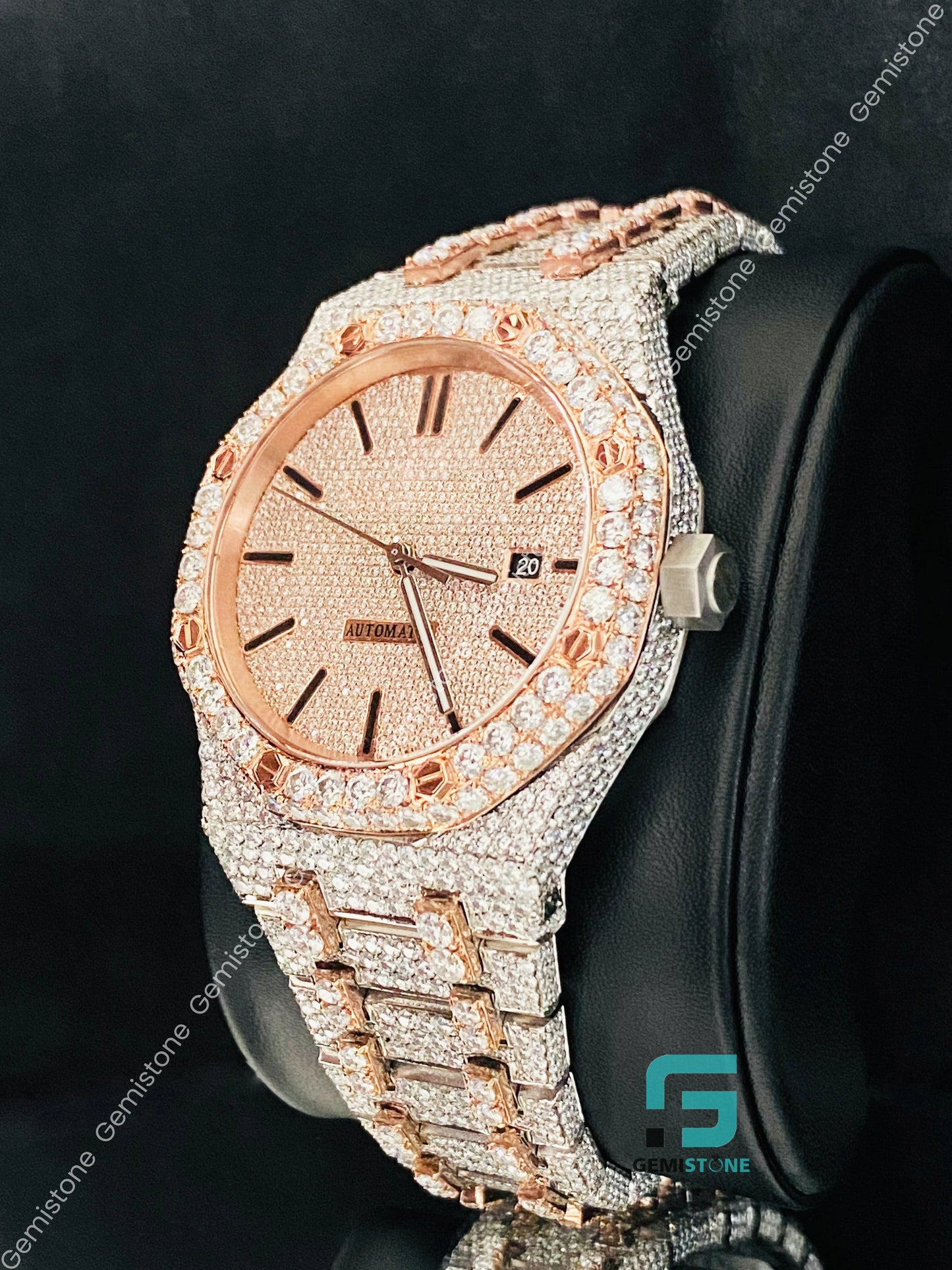 Rapper Moissanite Watch