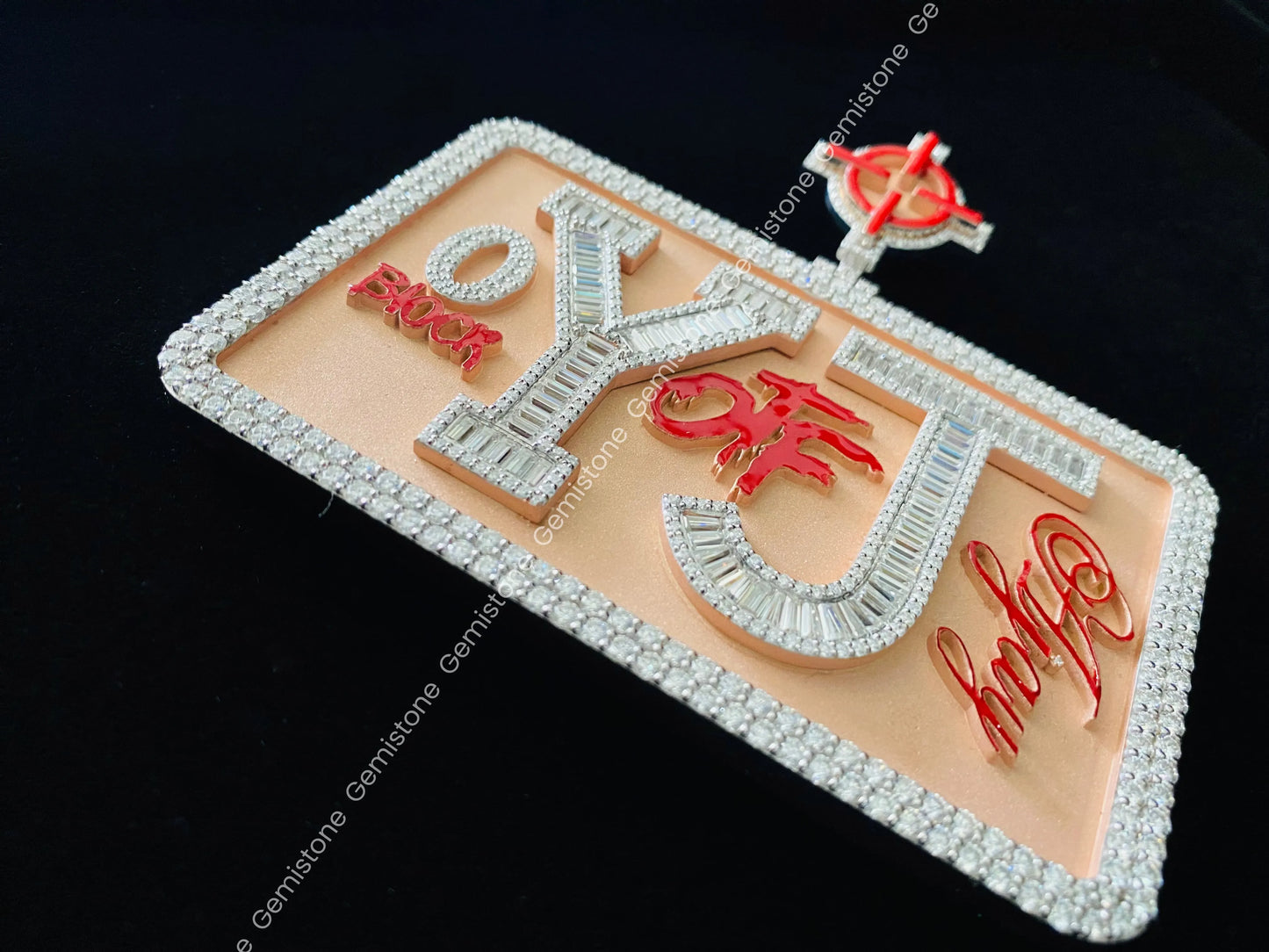 Rapper Pendant For Men YJ Letter