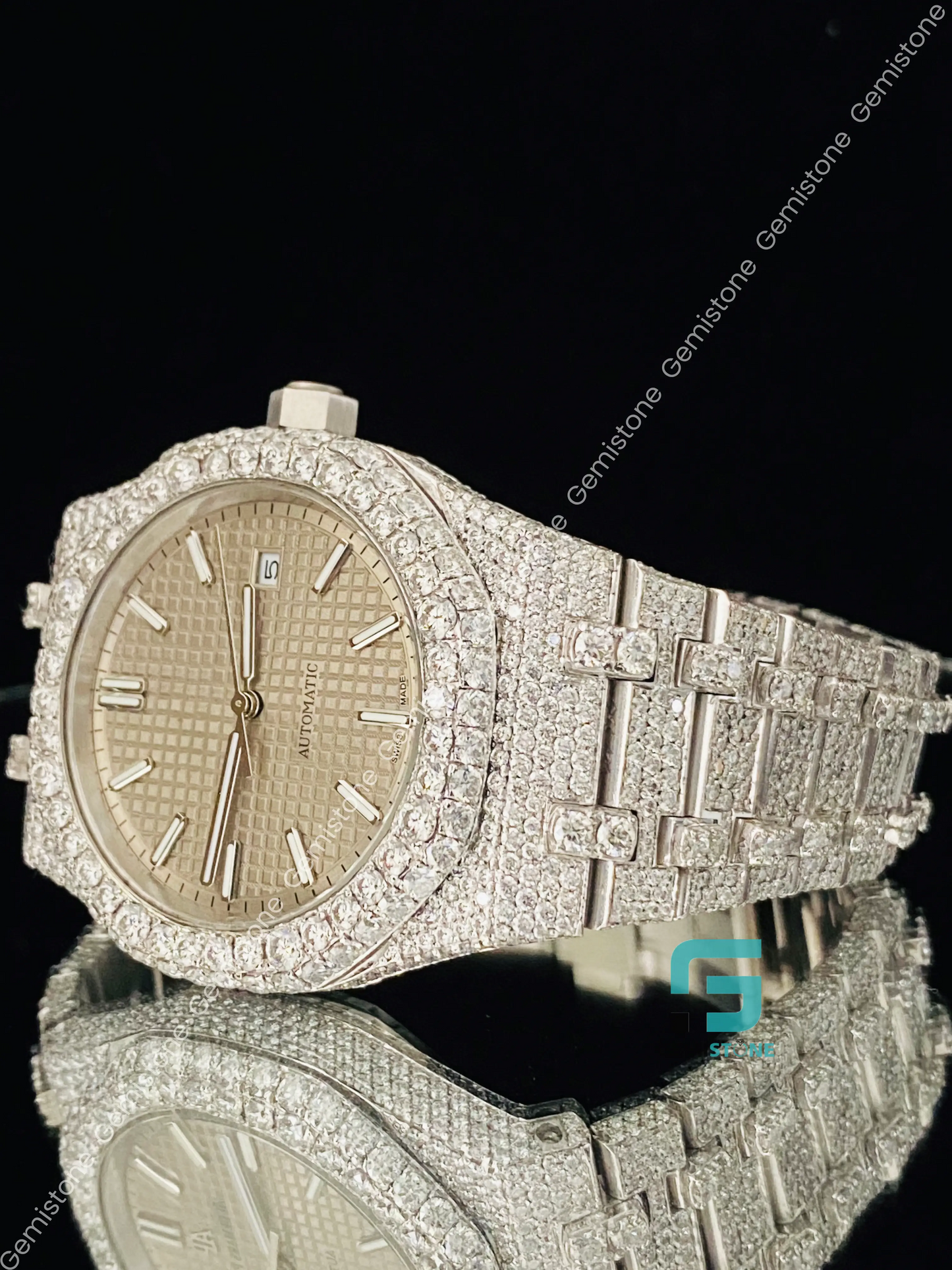 Real Moissanite Diamond Watch For Men_s