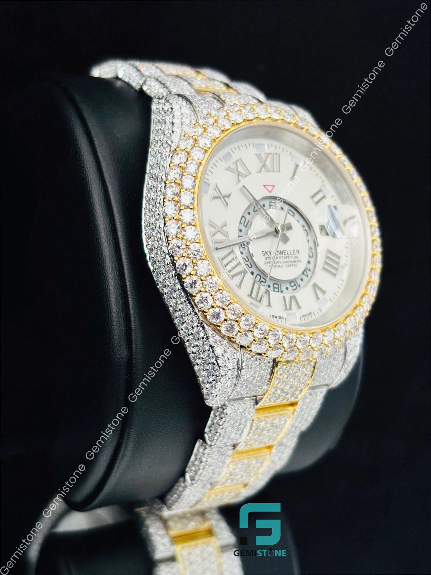 Sky Dweller Moissanite Hip Hop Watch