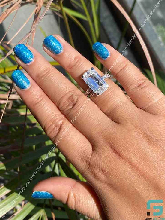 Solitaire Emerald Cut Ring Solitaire Emerald Cut Ring