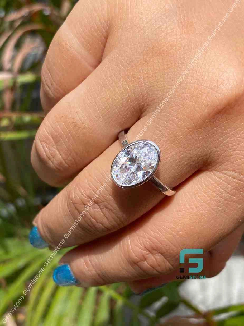 Solitaire Oval Cut Ring