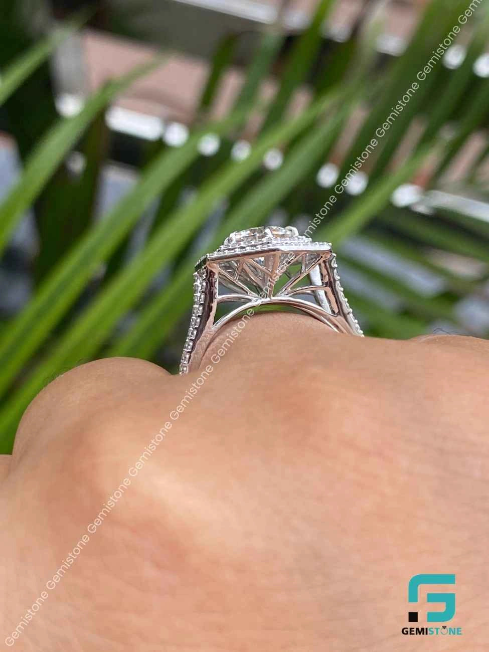Split Shank Moissanite Ring