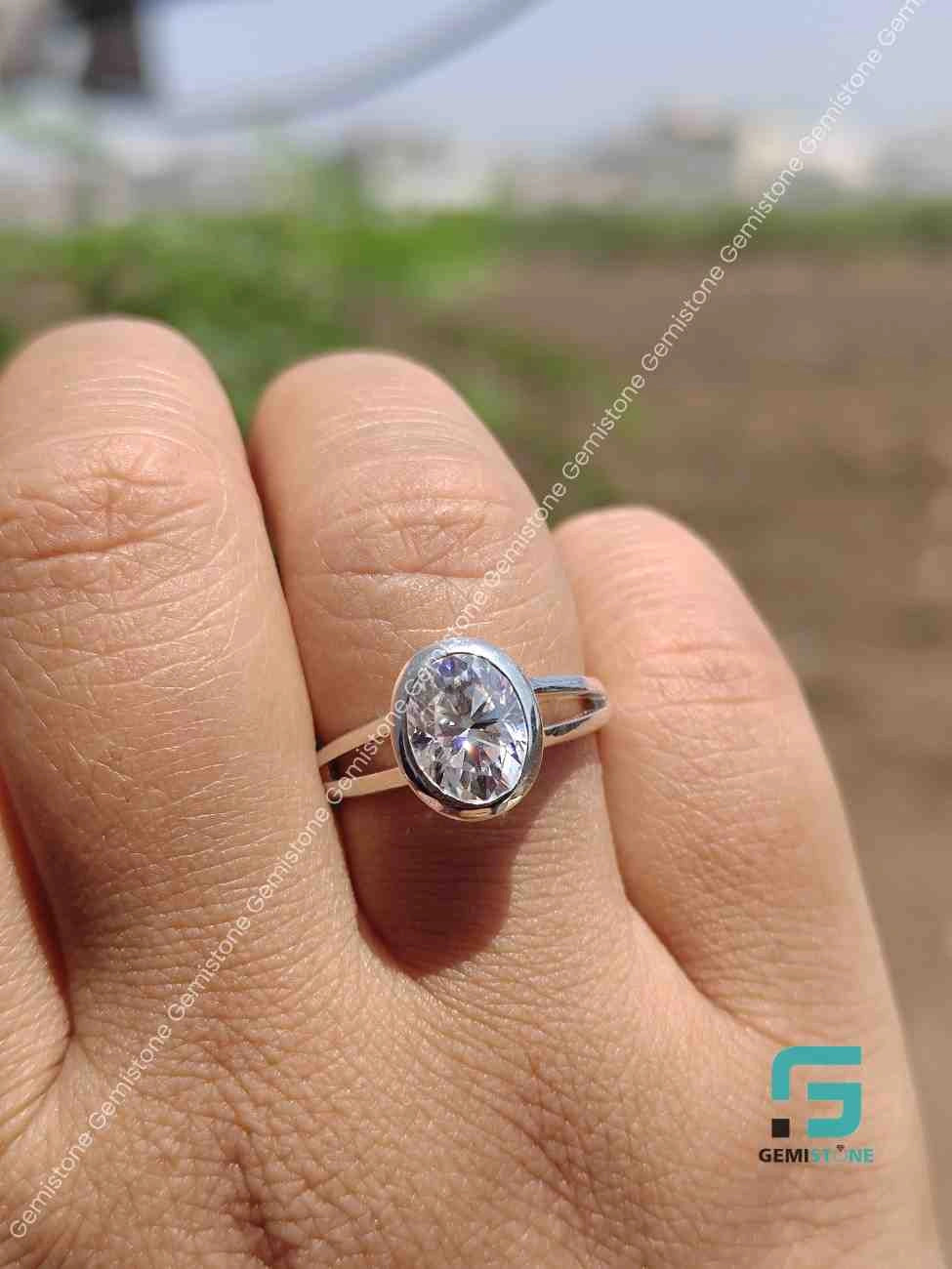Split Shank Moissanite Ring For Her