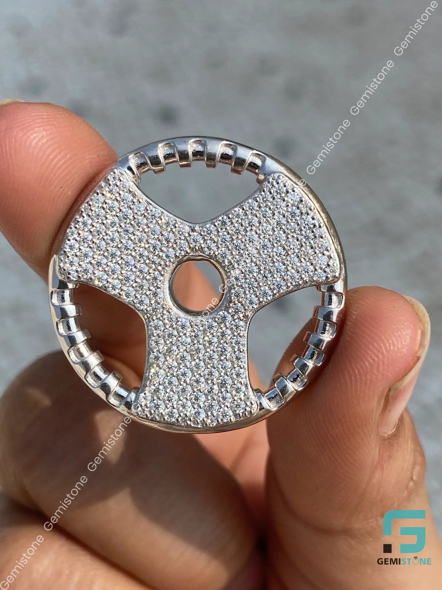Steering Wheel Diamond Pendant
