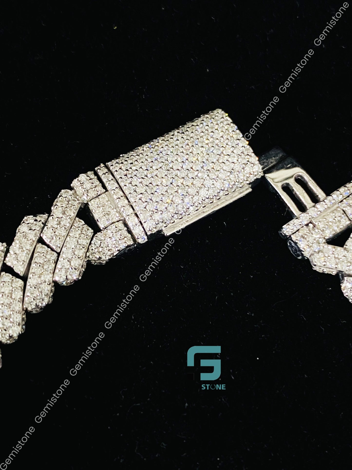 Sterling Silver Bust Down Moissanite Bracelet