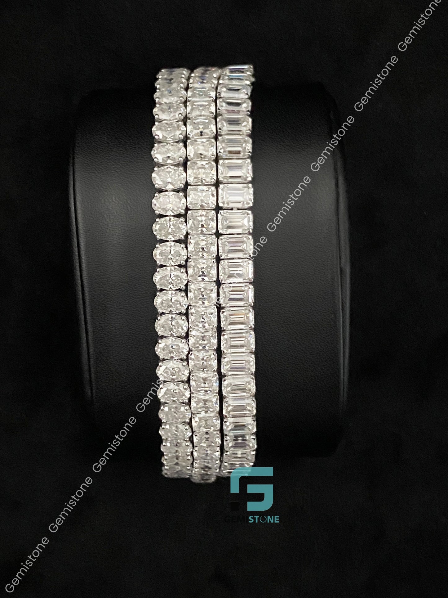 Tennis Bust Down Moissanite Bracelet